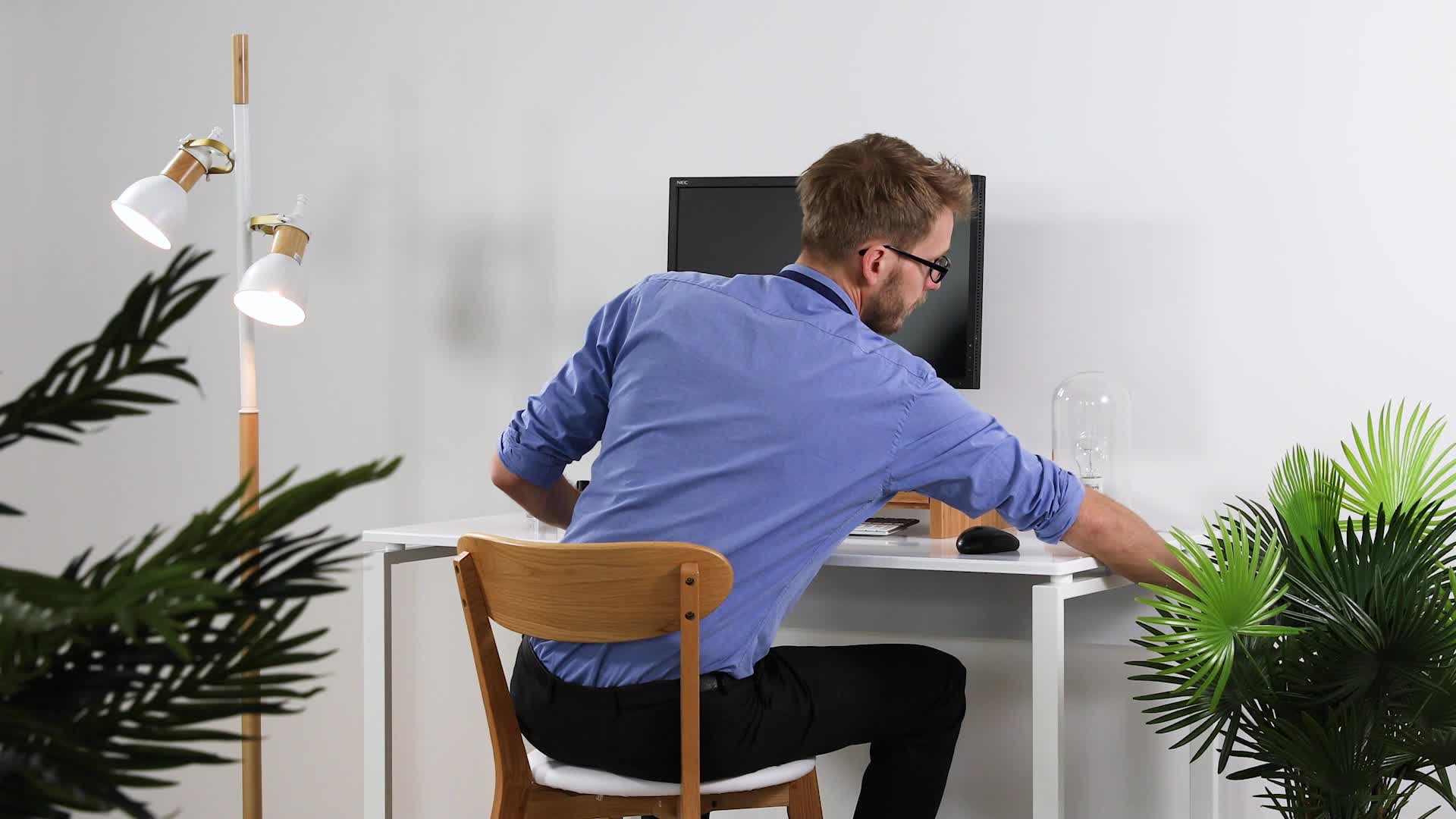 Relaxdays Monitorständer, aus Bambus, Bildschirmerhöhung Produktbild-Vorschau 7