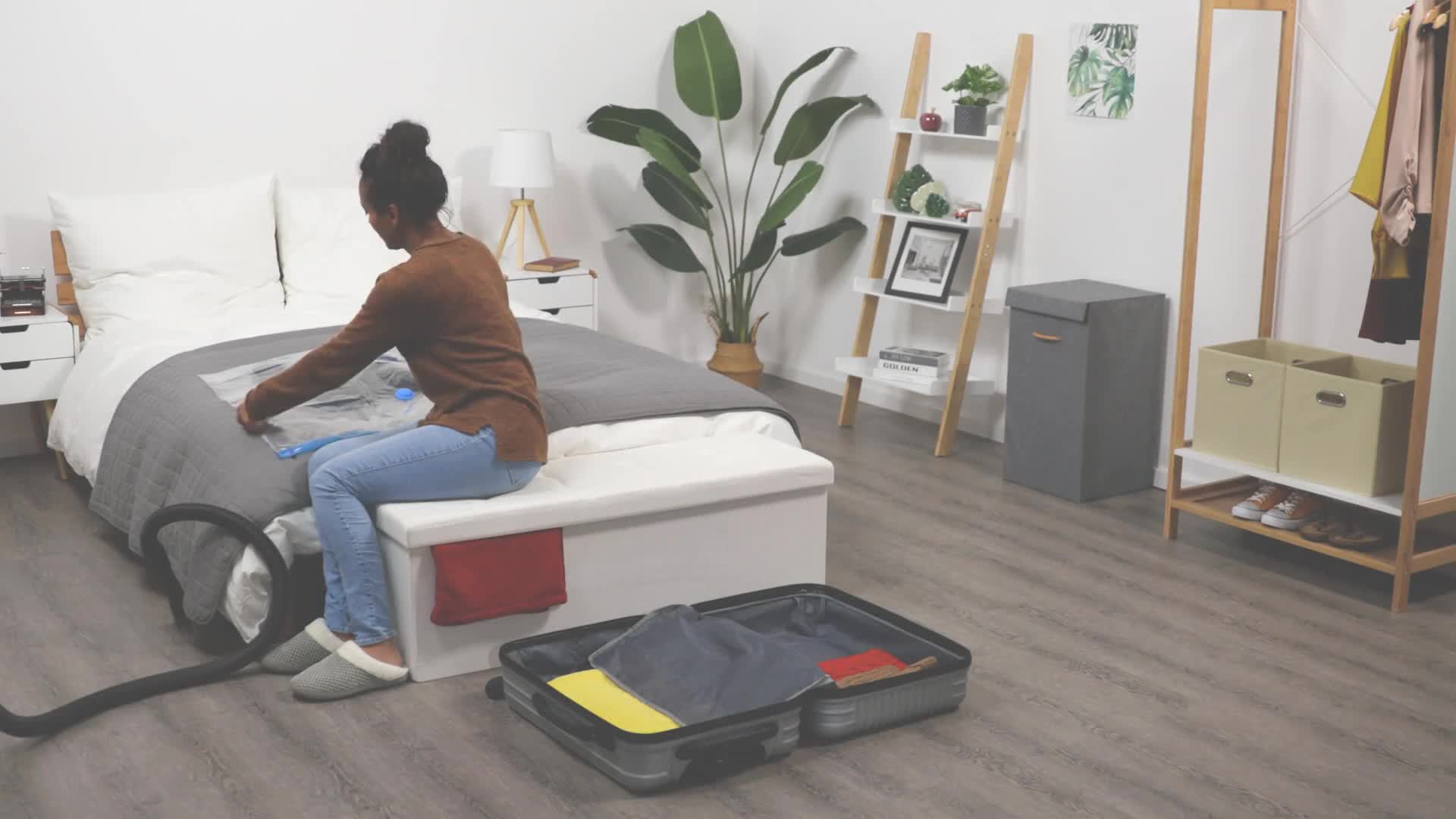 Relaxdays Vakuumbeutel, 10er Set, Kompressionstüten Reise, Produktbild-Vorschau 7