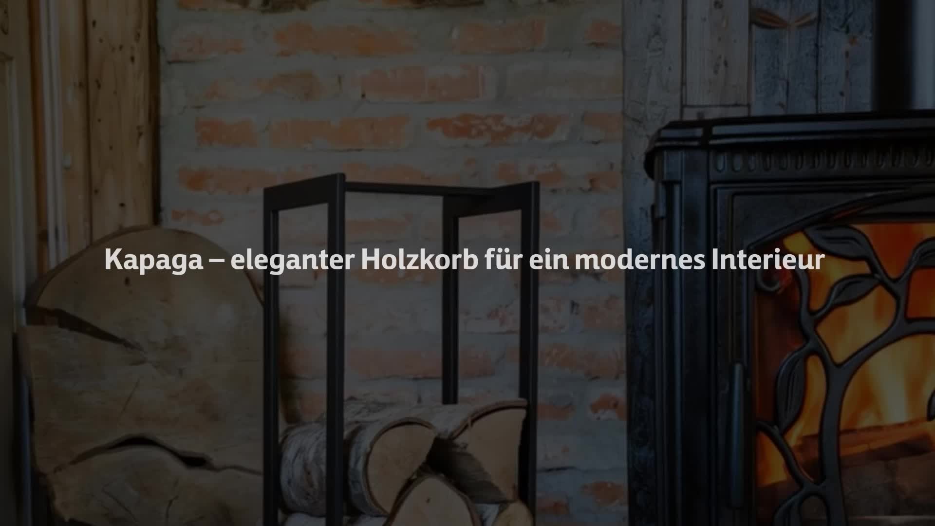 Kapaga - SET 2x Holzkörbe, Kaminholzkorb aus Metall ⌀ 35 cm Produktbild-Vorschau 7
