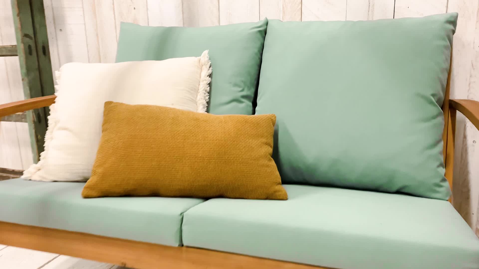 sweeek - Gartenlounge-Set für 4 Personen - Holzfarben Produktbild-Vorschau 6