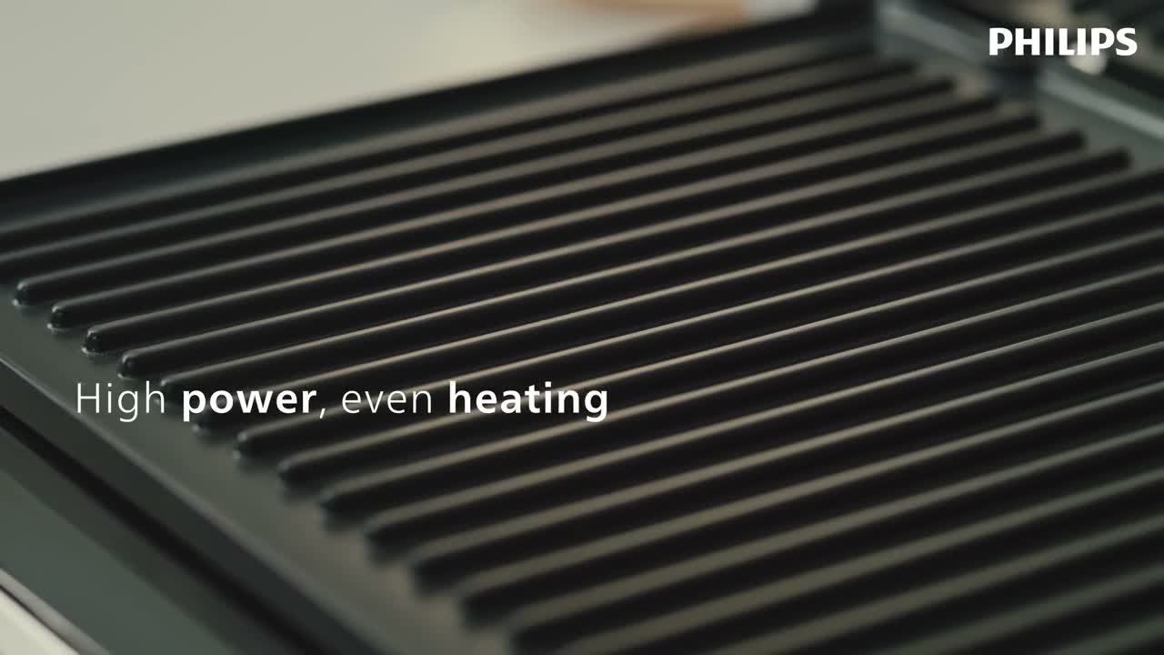 Philips elektrischer Kontaktgrill mit Antihaftbeschichtung Produktbild-Vorschau 5