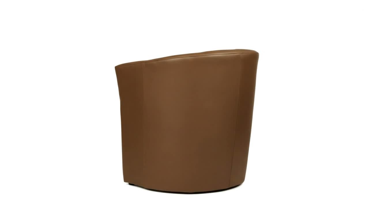 Sessel - Braun - 75x79x64 cm B/H/T - Kunstleder - Produktbild-Vorschau 7
