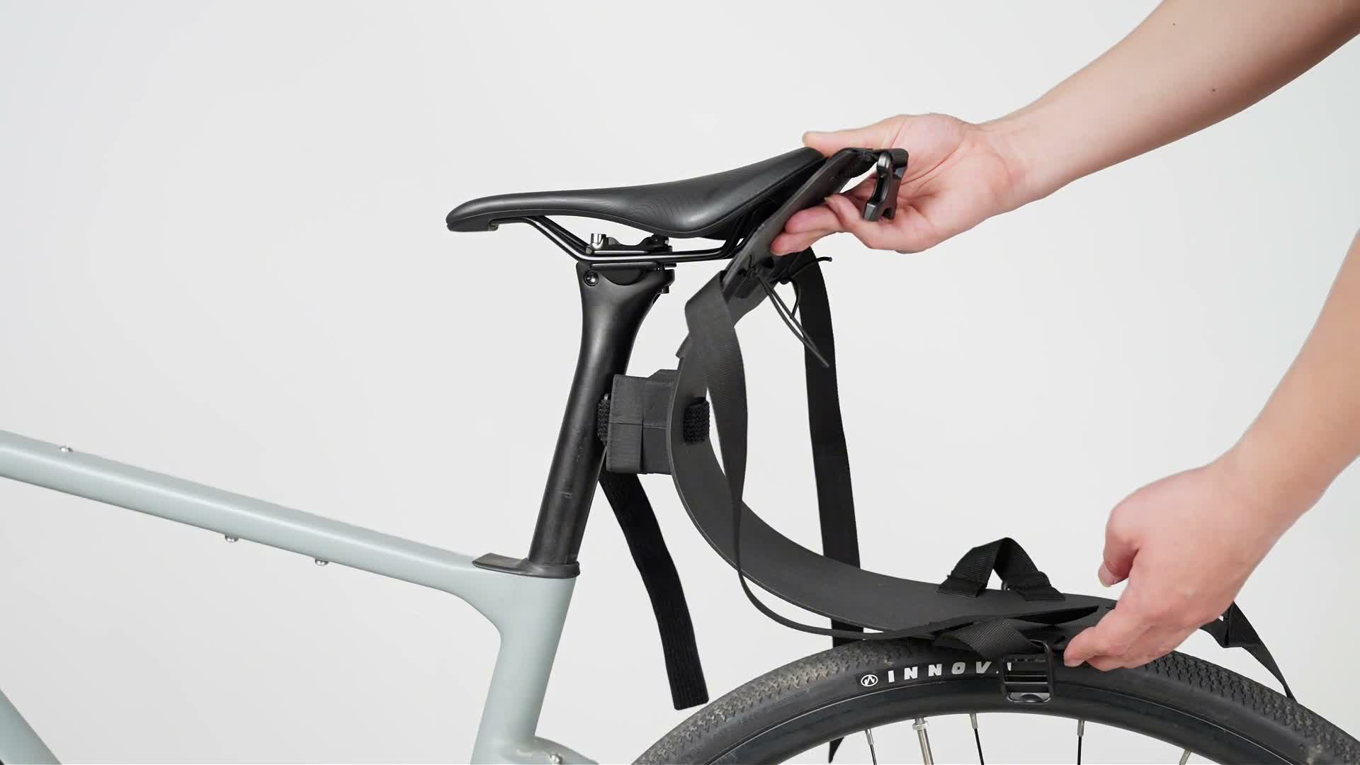 Qunature Fahrrad Satteltasche Halter Backpacking Sitztasche Produktbild-Vorschau 7