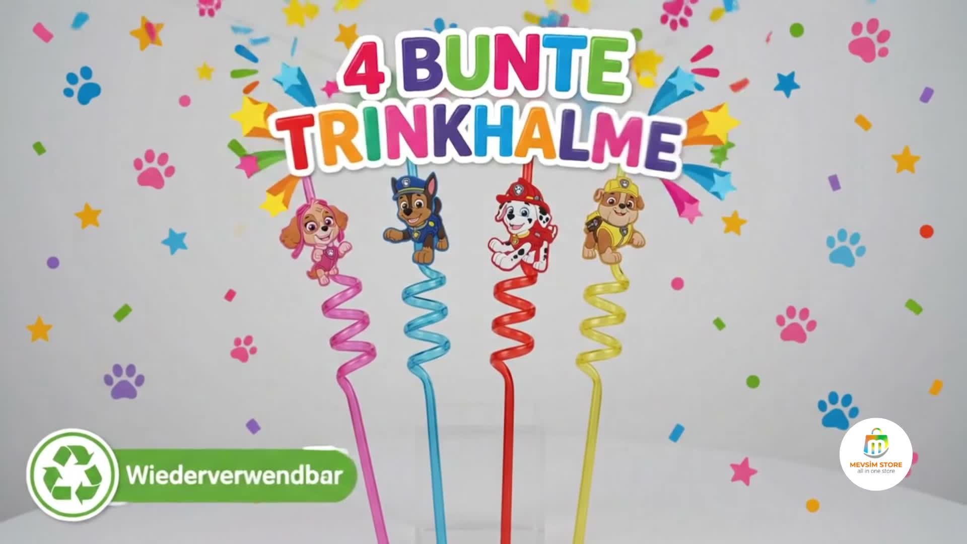 Hello Kitty Strohhalm Hartkunststoff - 4 Stk. bunt - Produktbild-Vorschau 7