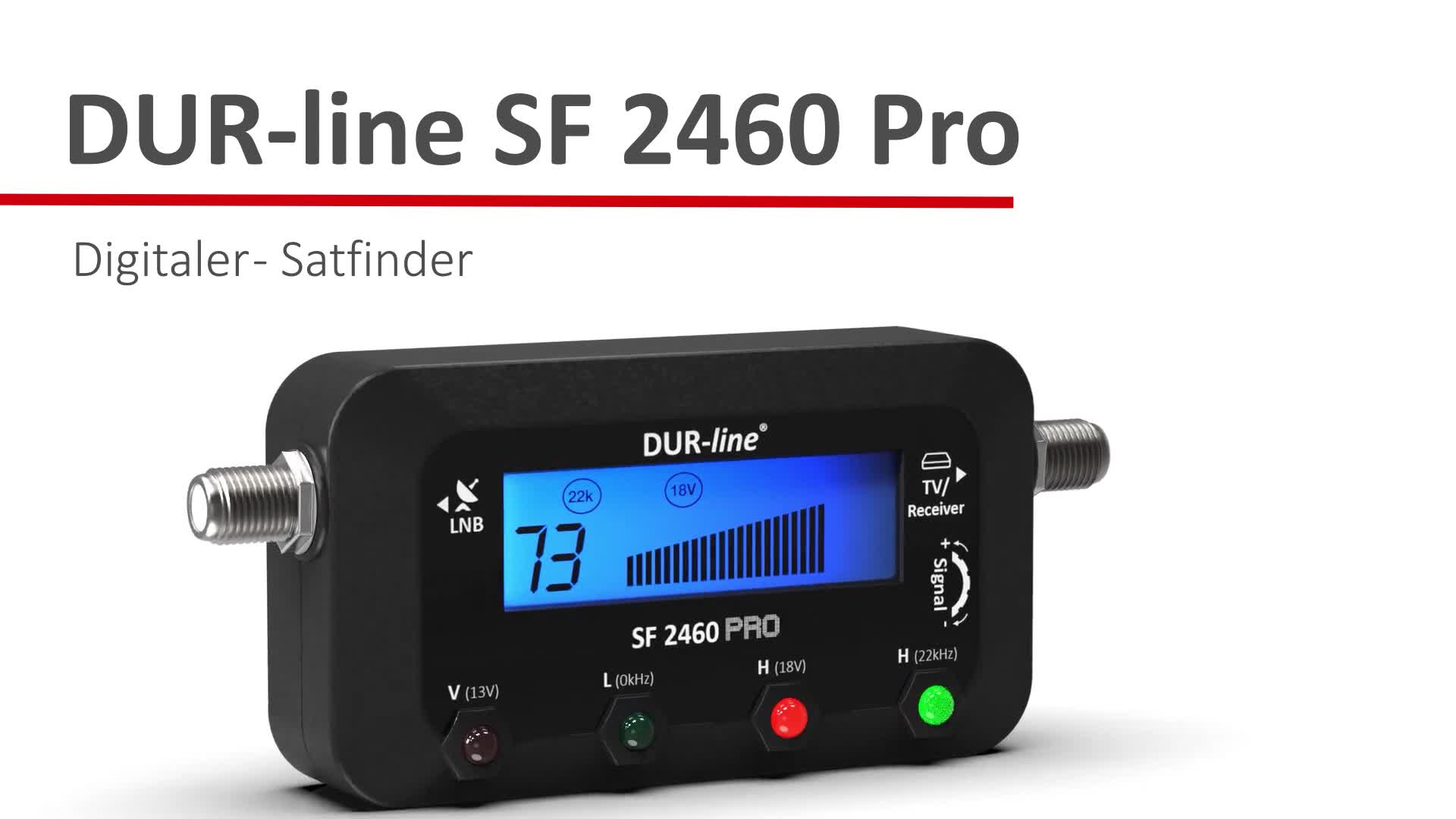DUR-line SF 2460 Pro - Digital Satfinder - präzises Produktbild-Vorschau 7