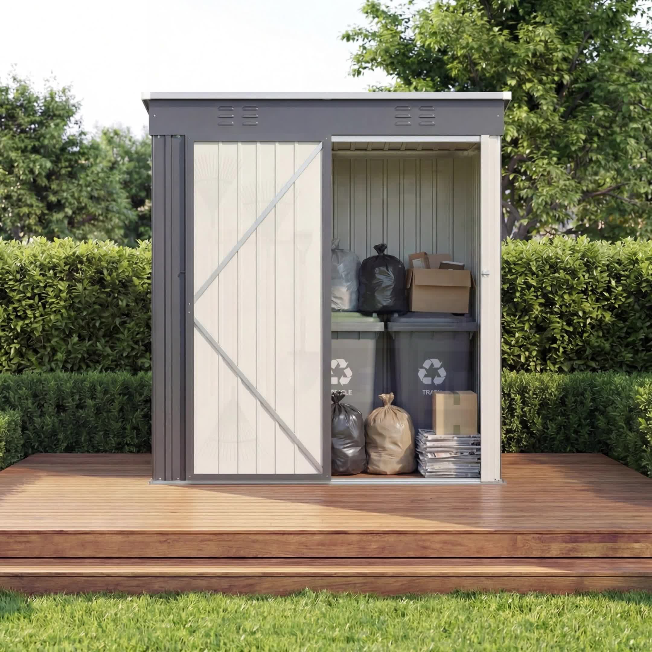 Bealife Metall Gerätehaus, Geräteschuppen mit 1m², Produktbild-Vorschau 7