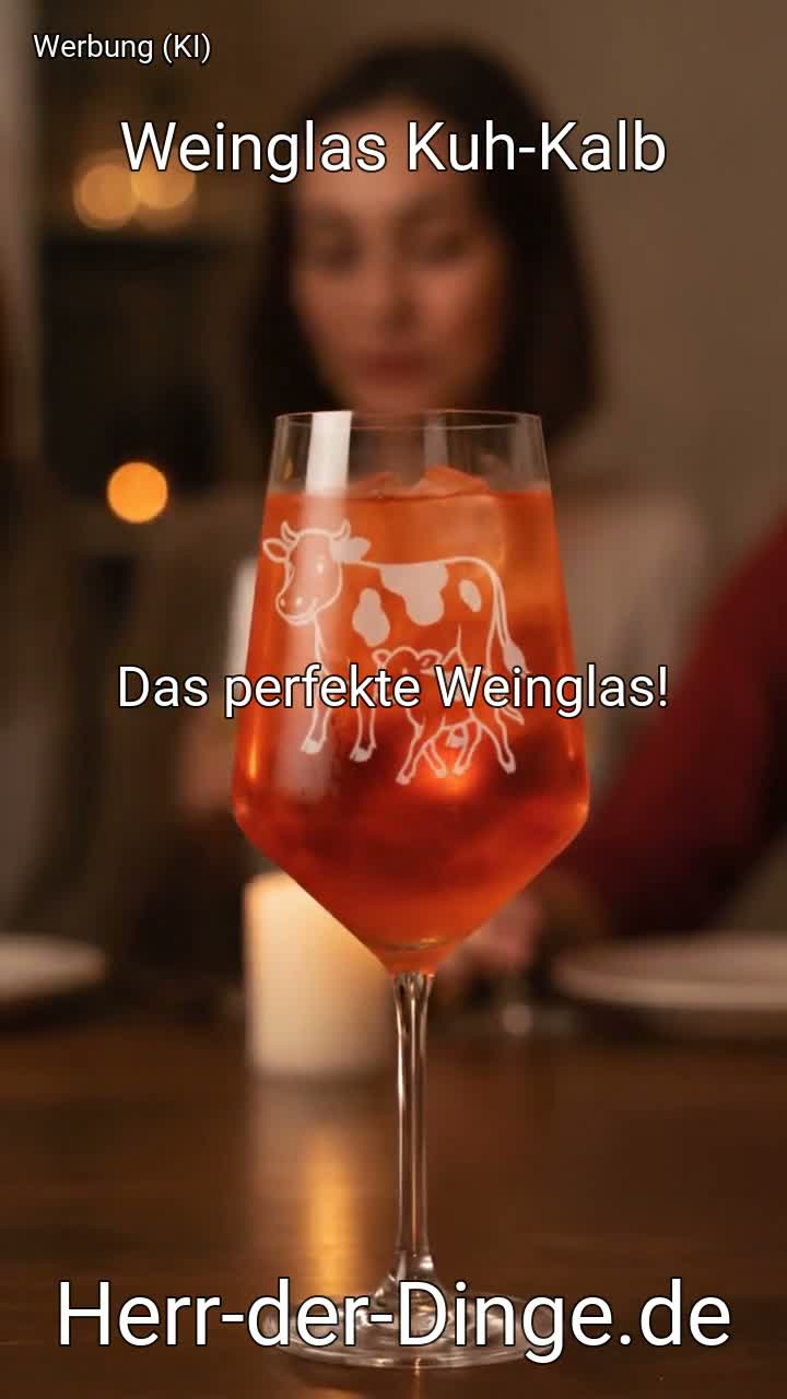 Exoda Weinglas Kuh-Kalb Gravur 350 ml spülmaschinenfest Produktbild-Vorschau 7