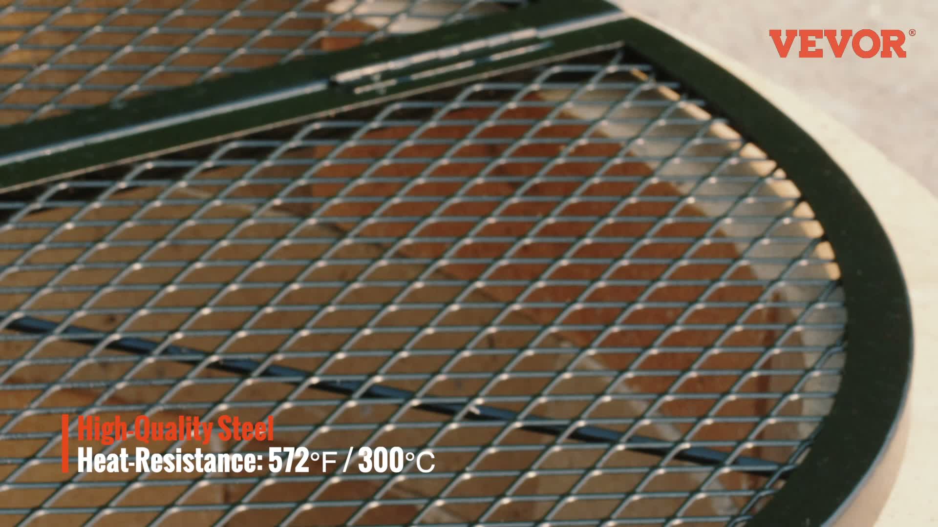 VEVOR 1110 x 380 x 25 mm X-Marks Feuerstellen-Grillrost, Produktbild-Vorschau 7
