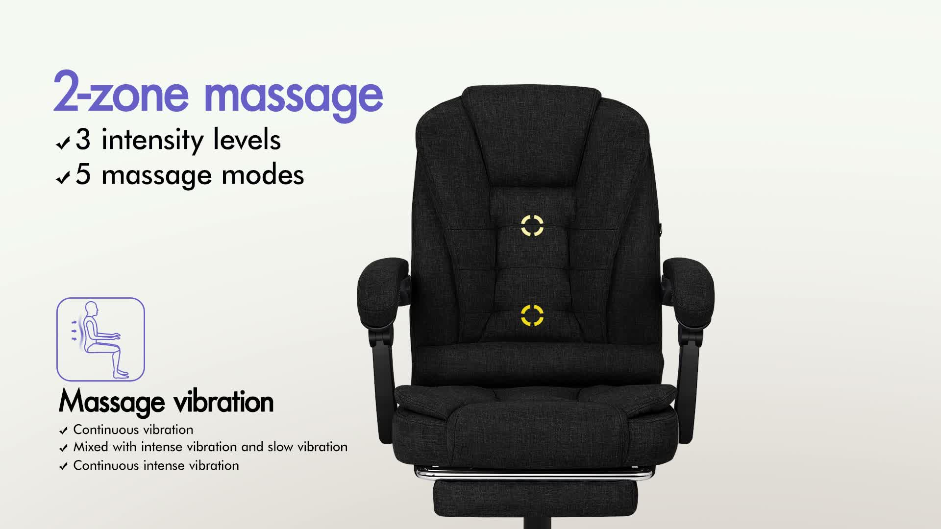 ALFORDSON Ergonomischer Bürostuhl mit Massagefunktion, Produktbild-Vorschau 7