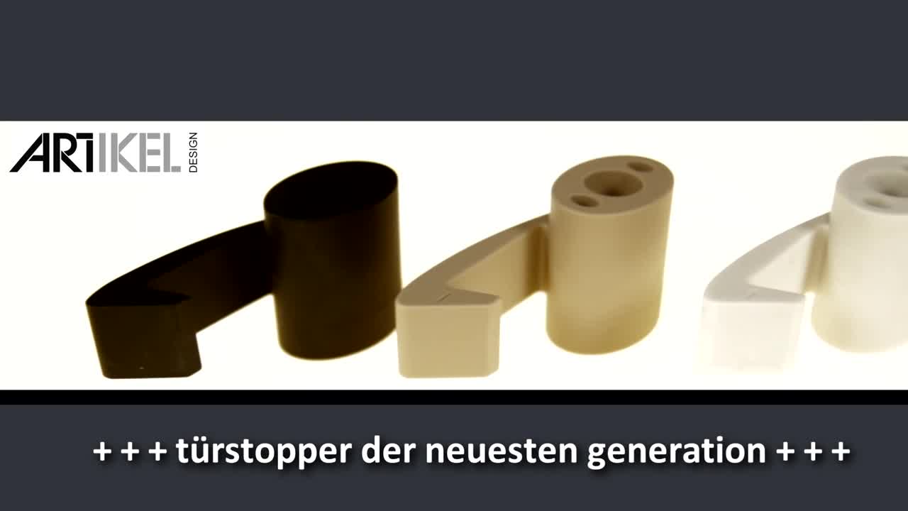Türstopper Doorstop Türfeststeller Stopp & go grauweiß Produktbild-Vorschau 3