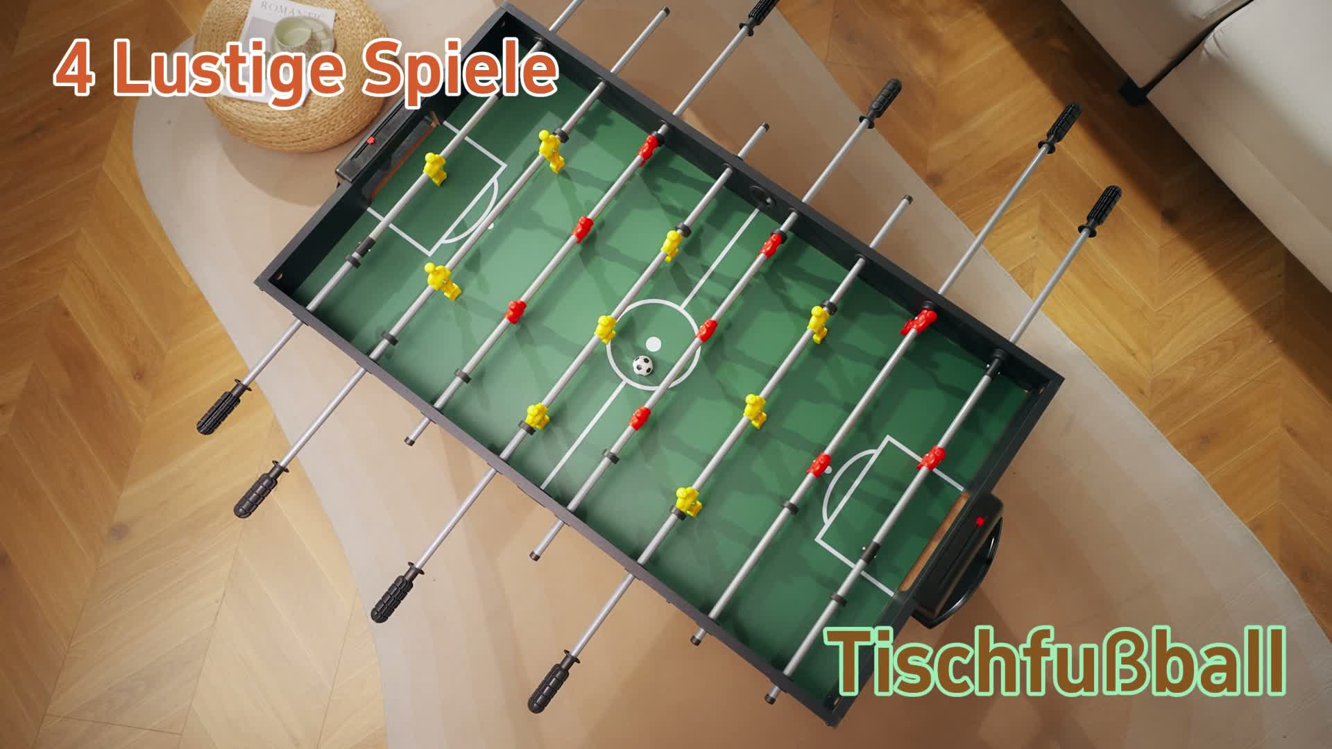 COSTWAY 4 in 1 Tischkicker, Multifunktionstisch mit Produktbild-Vorschau 7