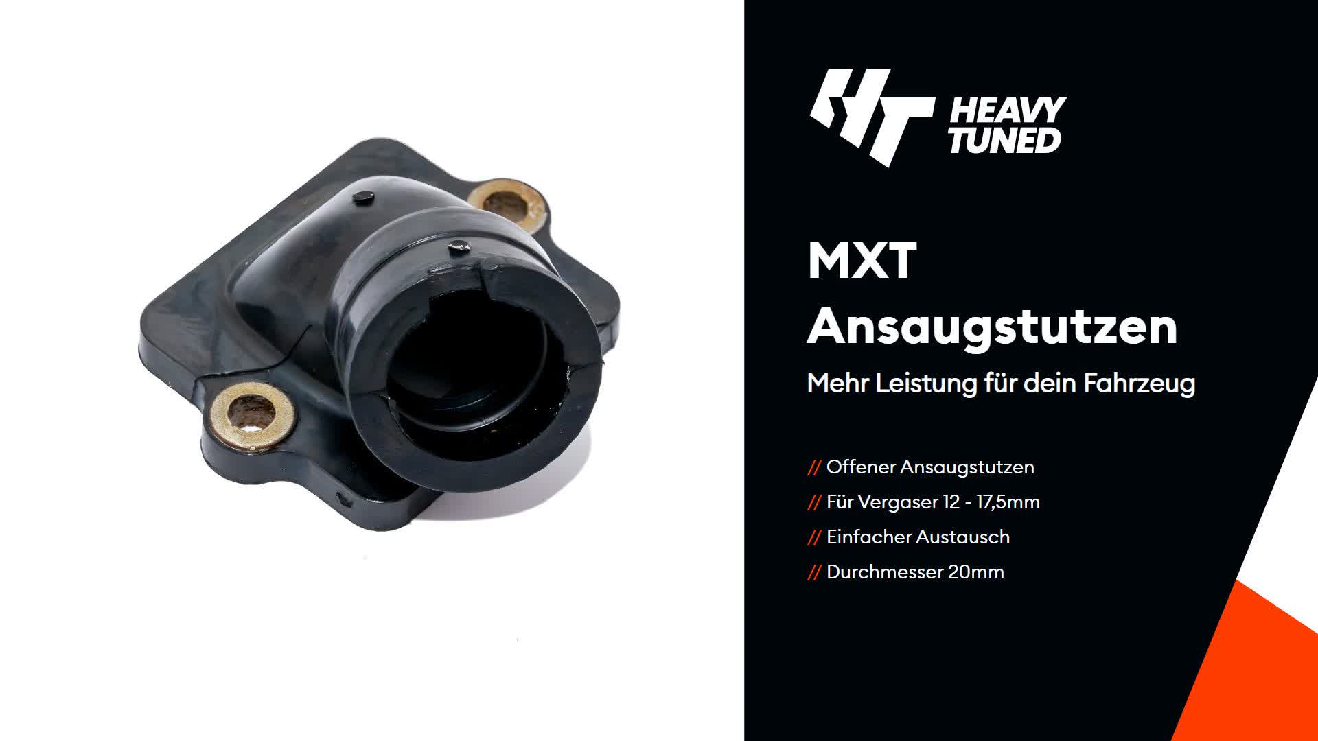 Maxtuned Ansaugstutzen Ansaugkrümmer Ø 20,0mm ungedrosselt Produktbild-Vorschau 7