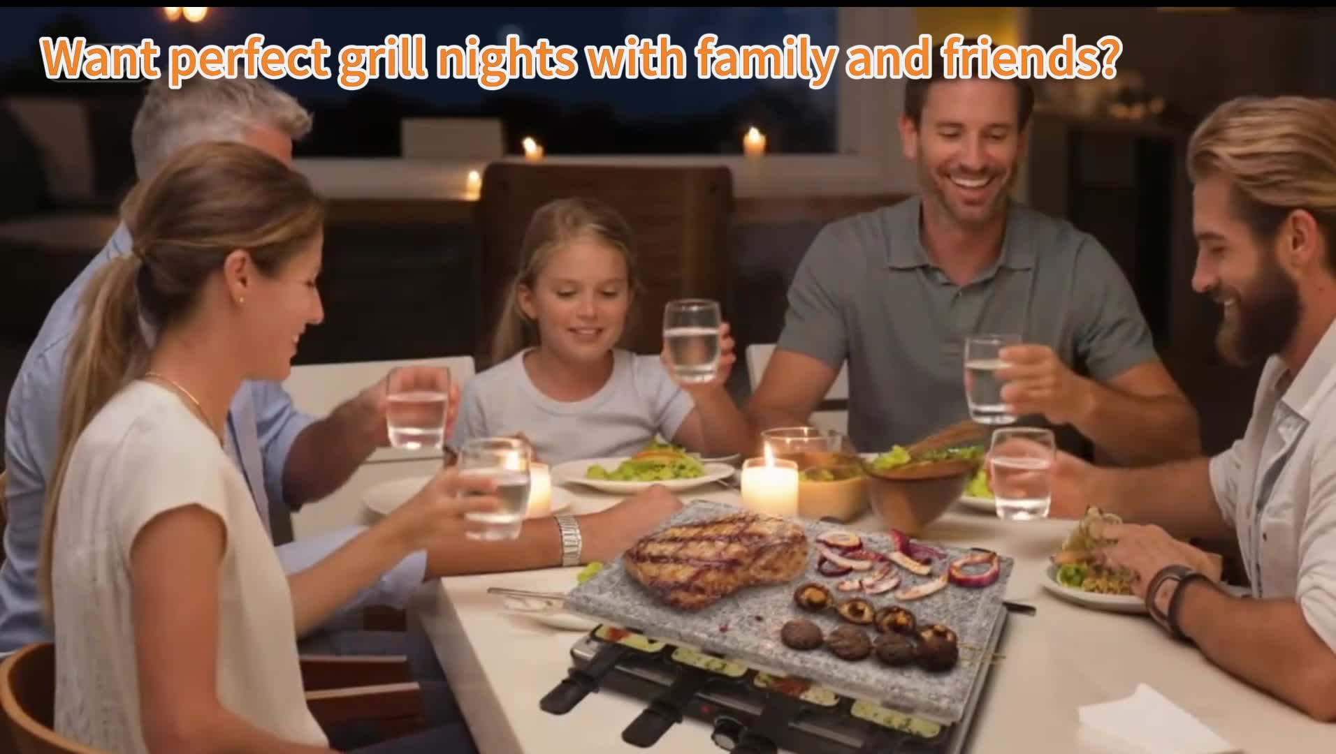 XMTECH 1400W Raclette-Grill mit Naturgrillstein, Produktbild-Vorschau 7