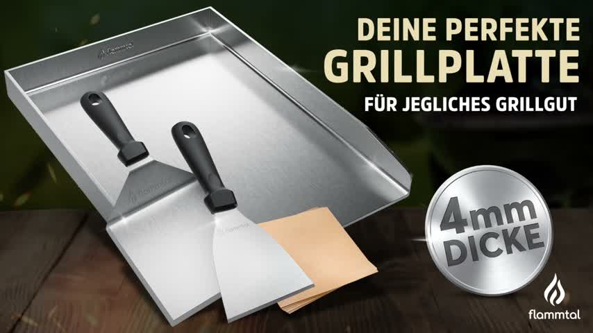 Flammtal [Das Original] – Grillplatte aus 4mm rostfreiem Produktbild-Vorschau 7