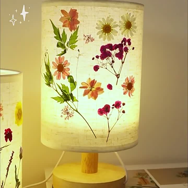 DIY Nachtlicht mit Trockenblumen, Blanko Stoffschirm, 3 Produktbild-Vorschau 7