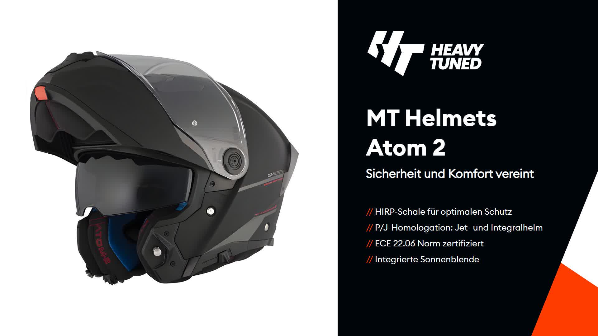 MT ATOM 2 SV SOLID Klapphelm XL in schwarz Produktbild-Vorschau 7