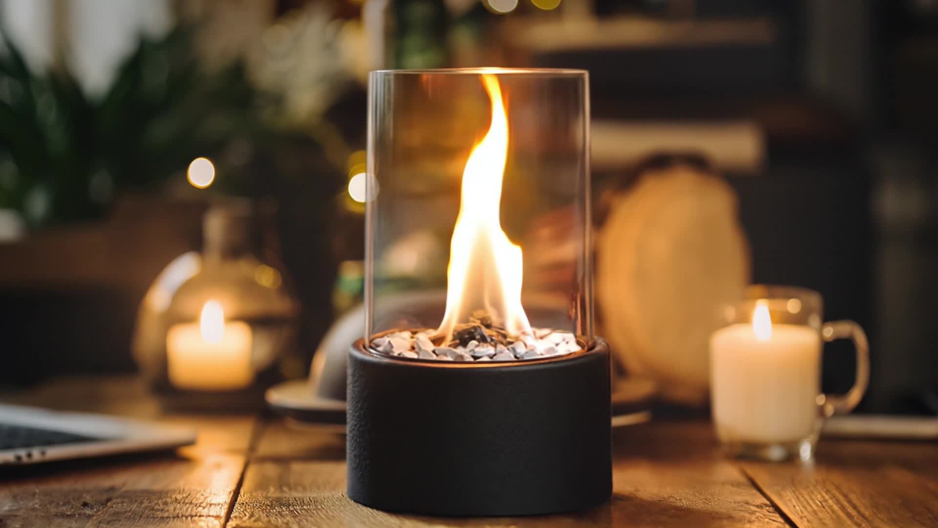 XMTECH Dekokamin Tischkamin Bioethanol, Tischfeuer Produktbild-Vorschau 7