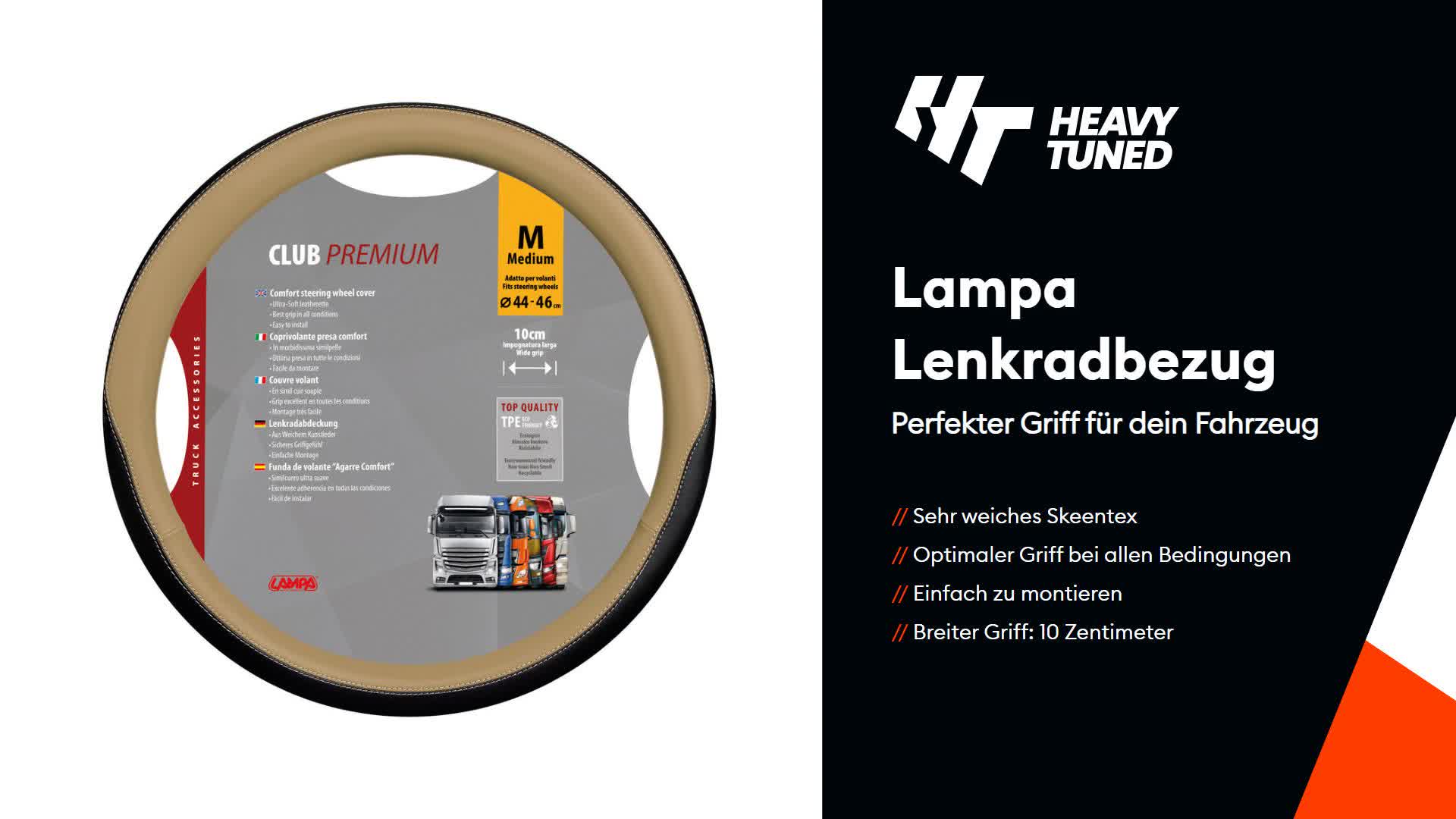 Lampa Lenkradbezug Club, aus Skeentex - M - Ø 44/46 cm - Produktbild-Vorschau 4
