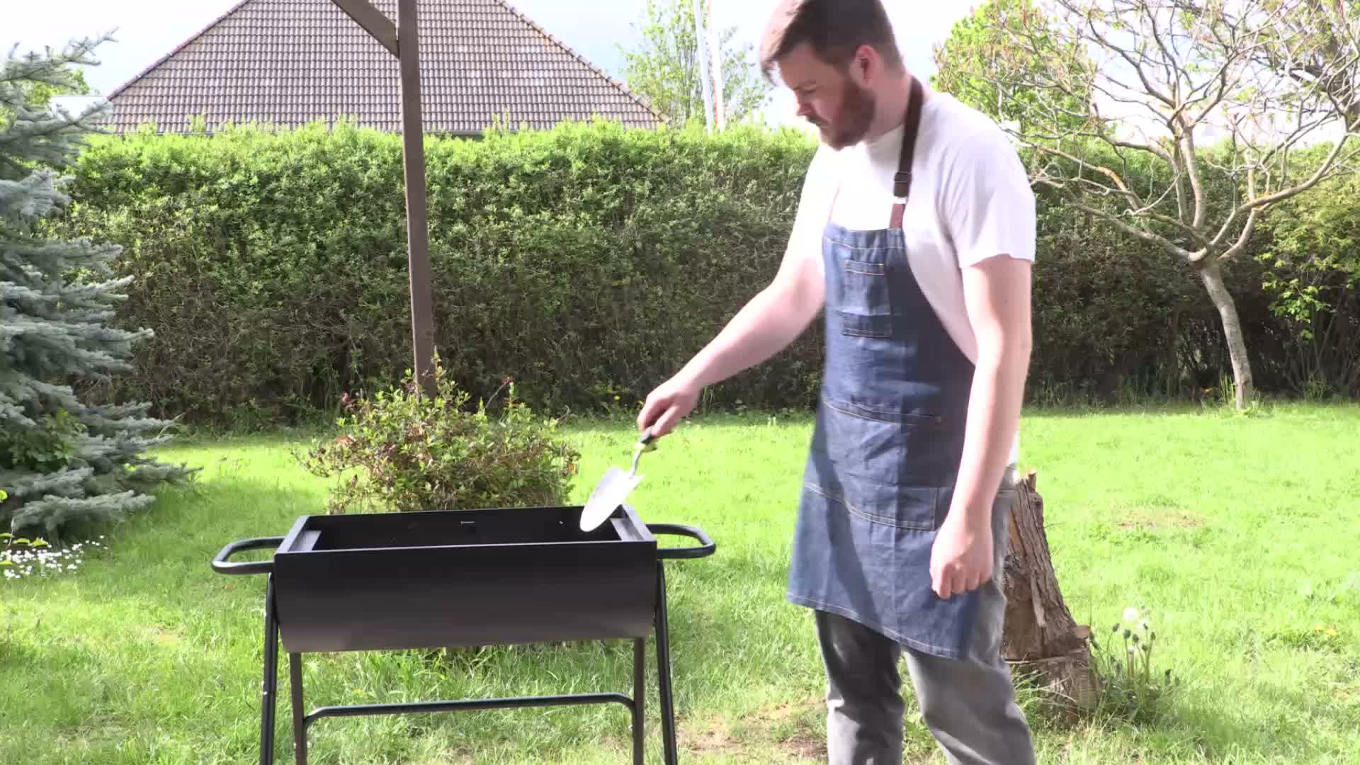 Relaxdays Ascheeimer mit Deckel, Abkühlen und Produktbild-Vorschau 7