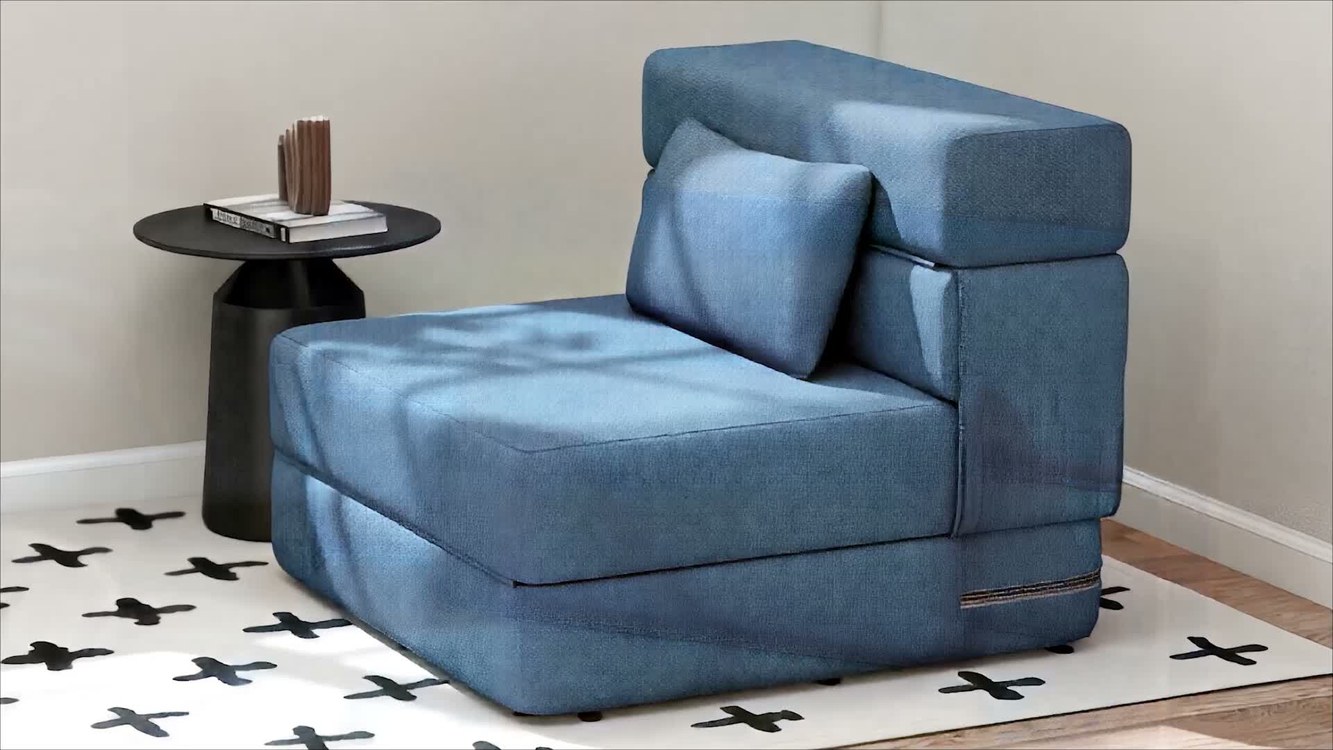 HOMCOM 3 in 1 Schlafsessel, klappbares Schlafsofa mit Produktbild-Vorschau 7