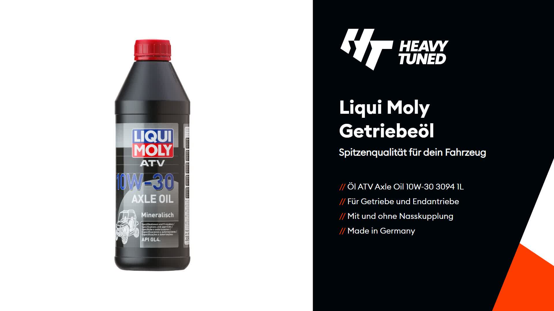 Liqui Moly ATV Axle Oil 10W-30 1 Liter Kanister API GL4 Produktbild-Vorschau 4