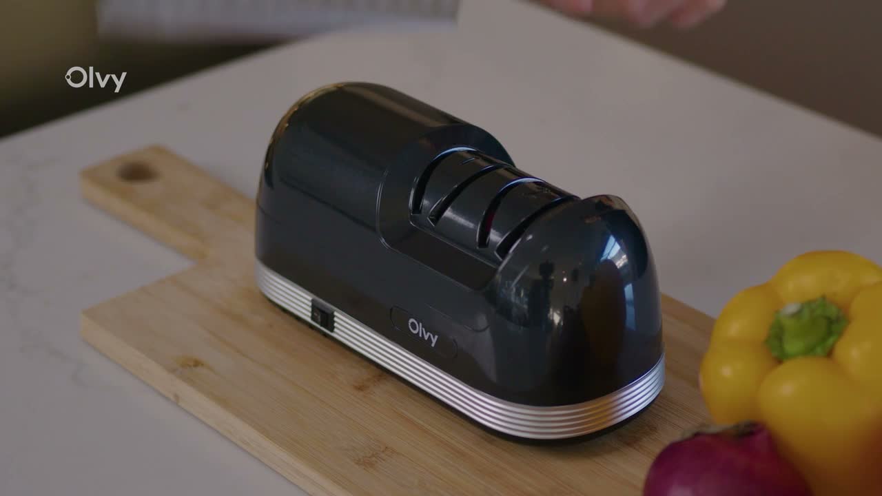 Olvy Elektrische messenverscherper PRO, Professionele Productafbeelding-voorbeeld 7