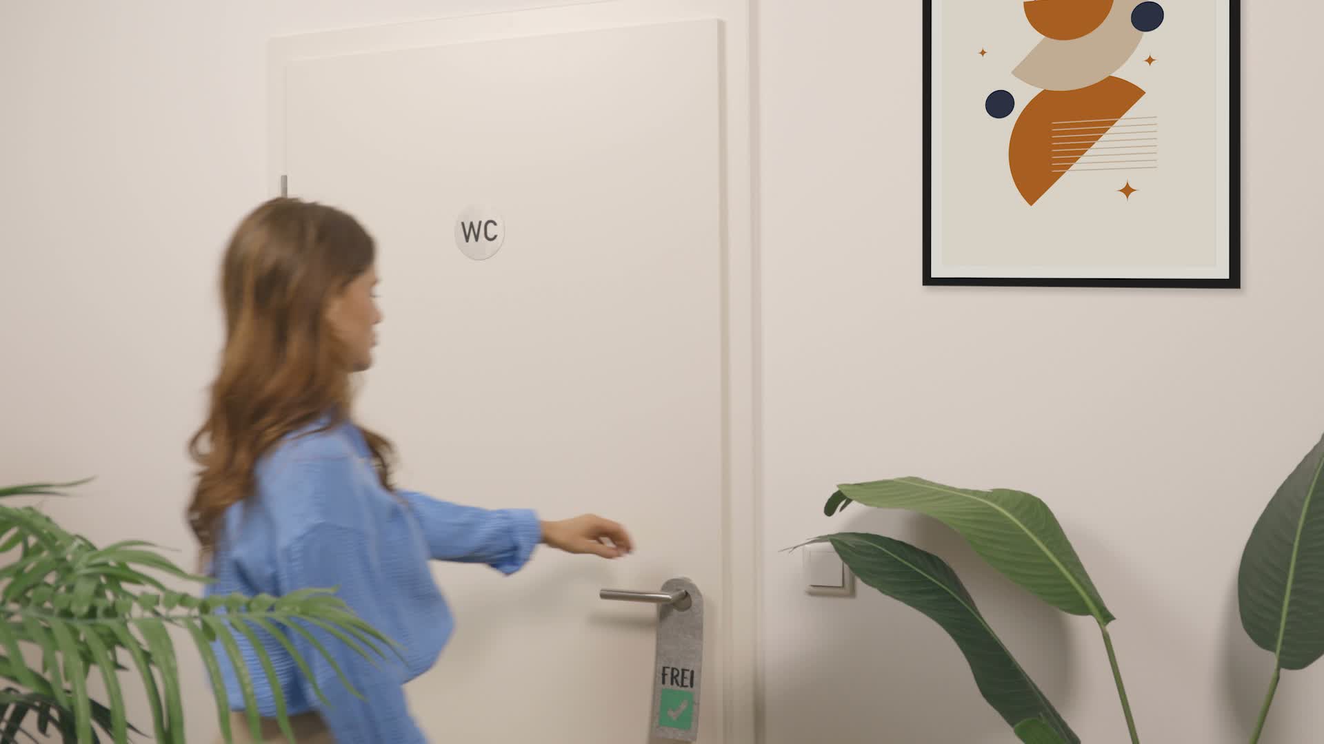 Relaxdays Türschild "Besetzt Frei", 10er Set, WC Schild zum Produktbild-Vorschau 7