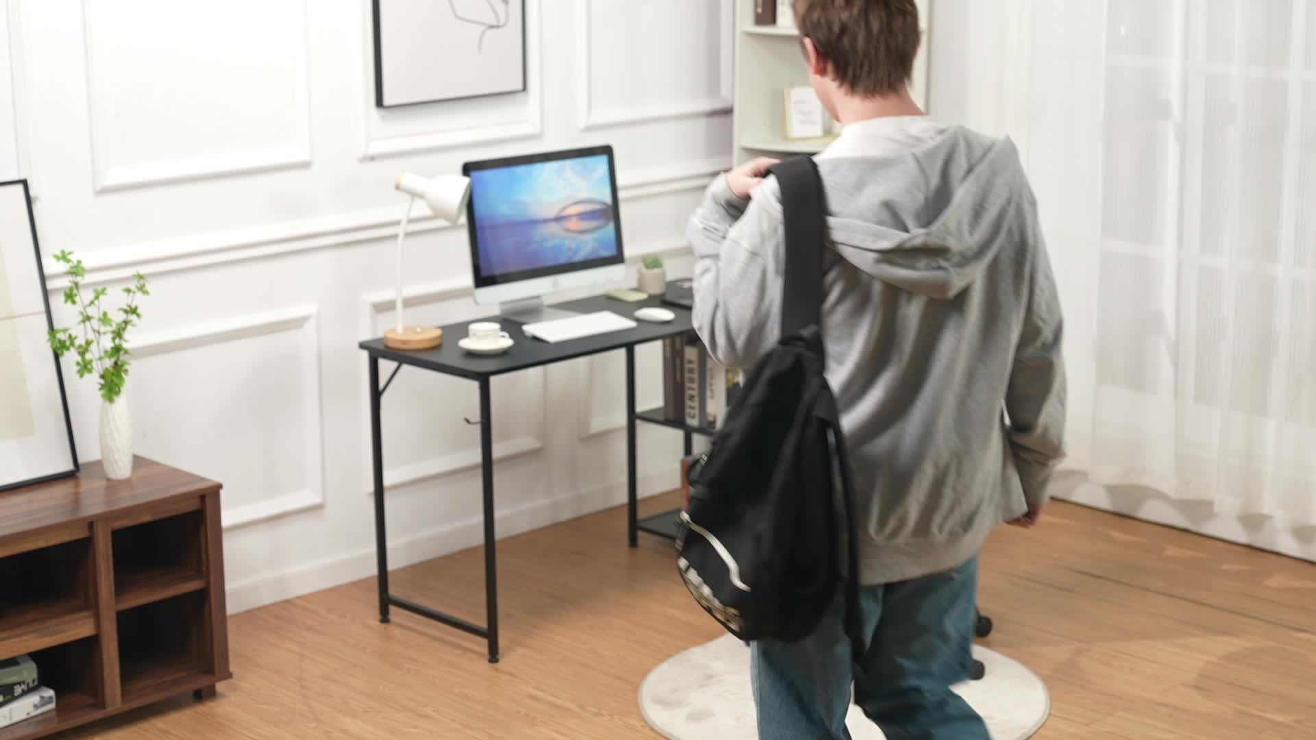 GTPLAYER Eckschreibtisch Schreibtisch Gaming Tisch, 100cm Produktbild-Vorschau 7