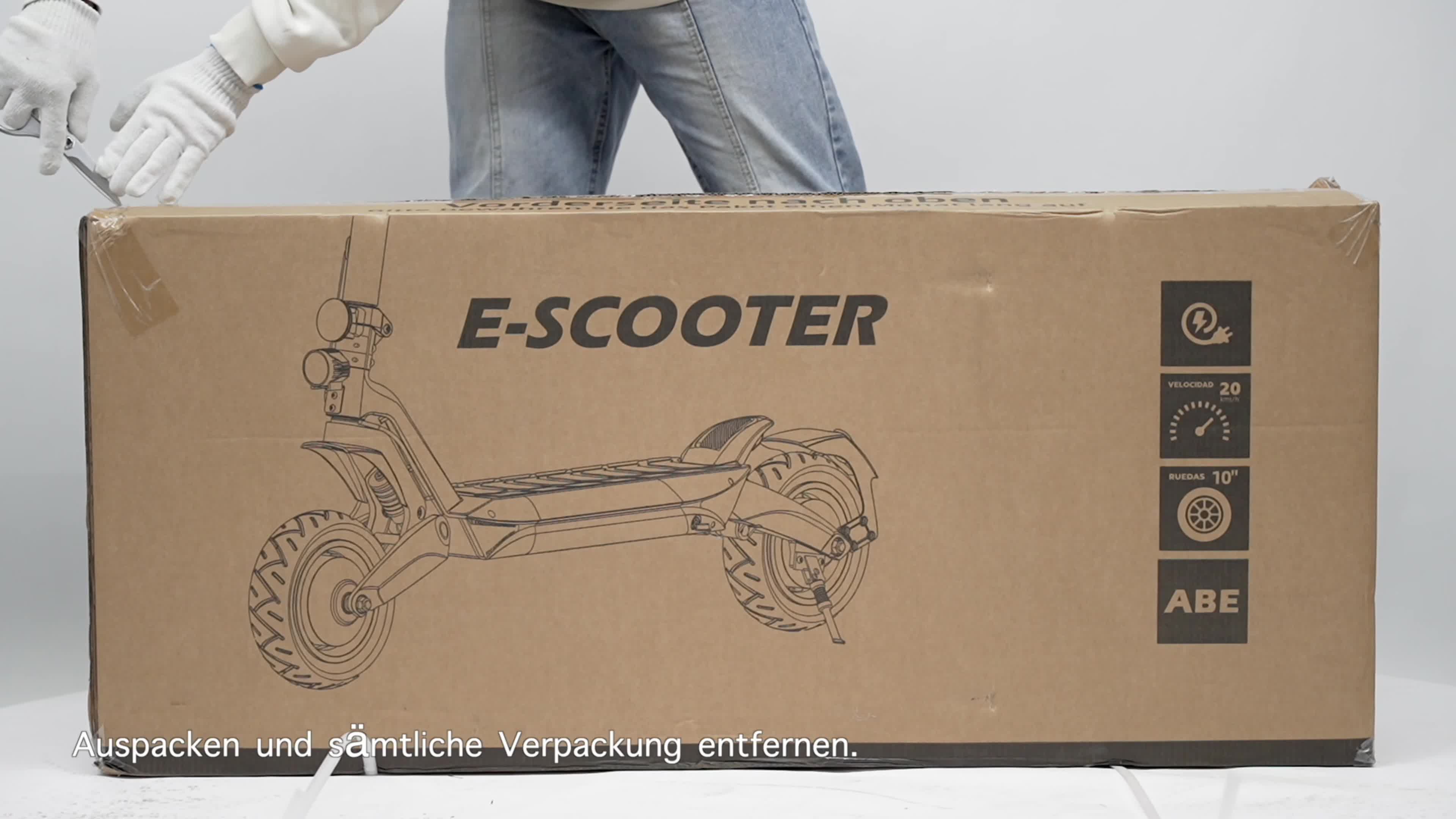 E-Scooter 10 Zoll klappbarer E-roller mit ABE, 48V 720 Wh, Produktbild-Vorschau 7