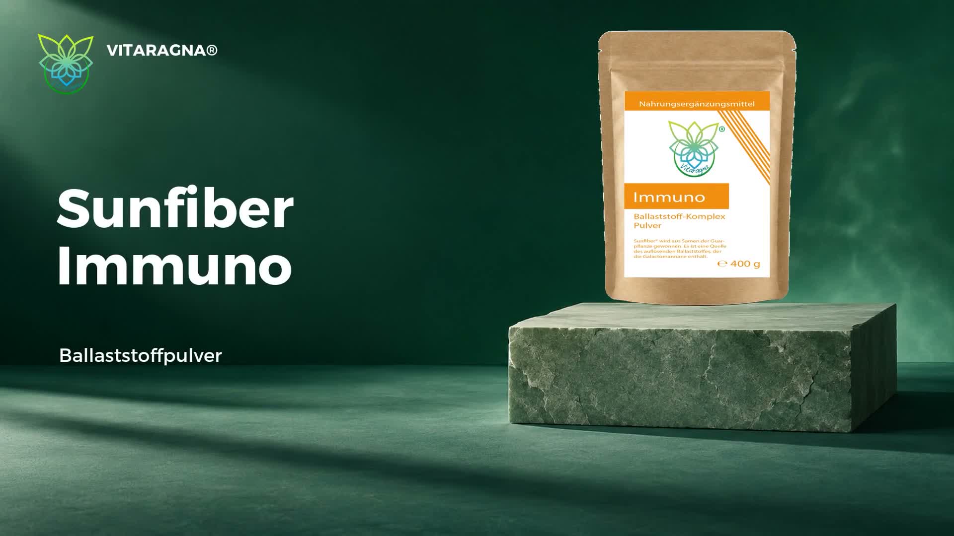 VITARAGNA Sunfiber Immuno Ballaststoffpulver 400 g Produktbild-Vorschau 7