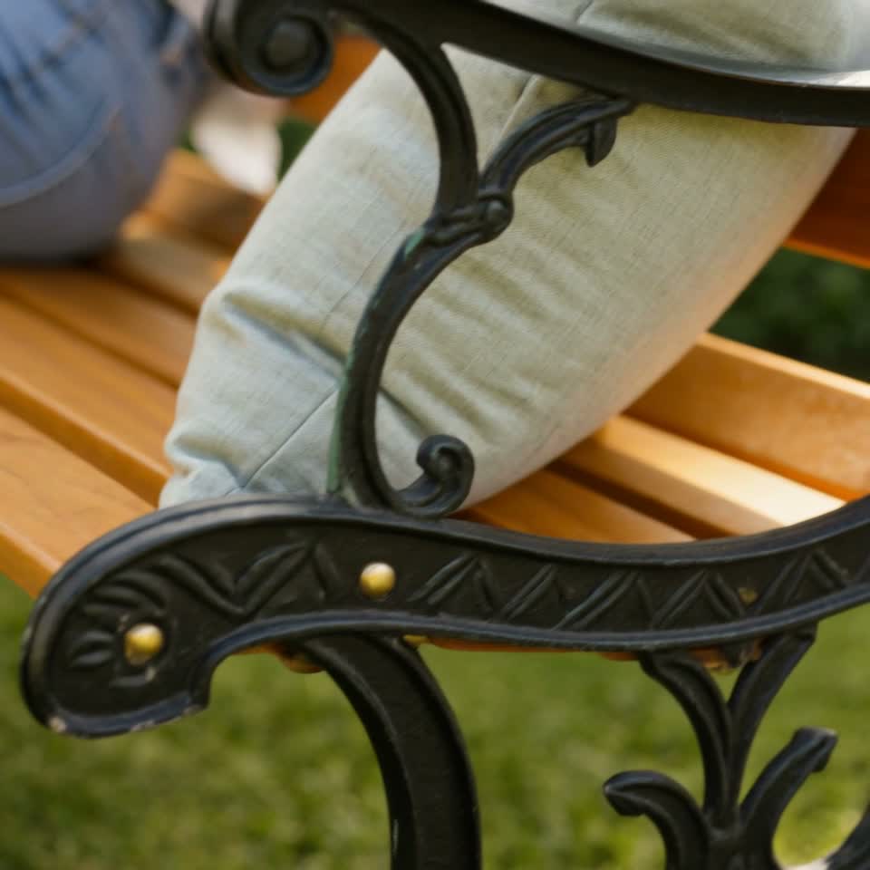 SEVICO Gartenbank Parkbank Bank Sitzbank Terrasse Balkon Produktbild-Vorschau 7