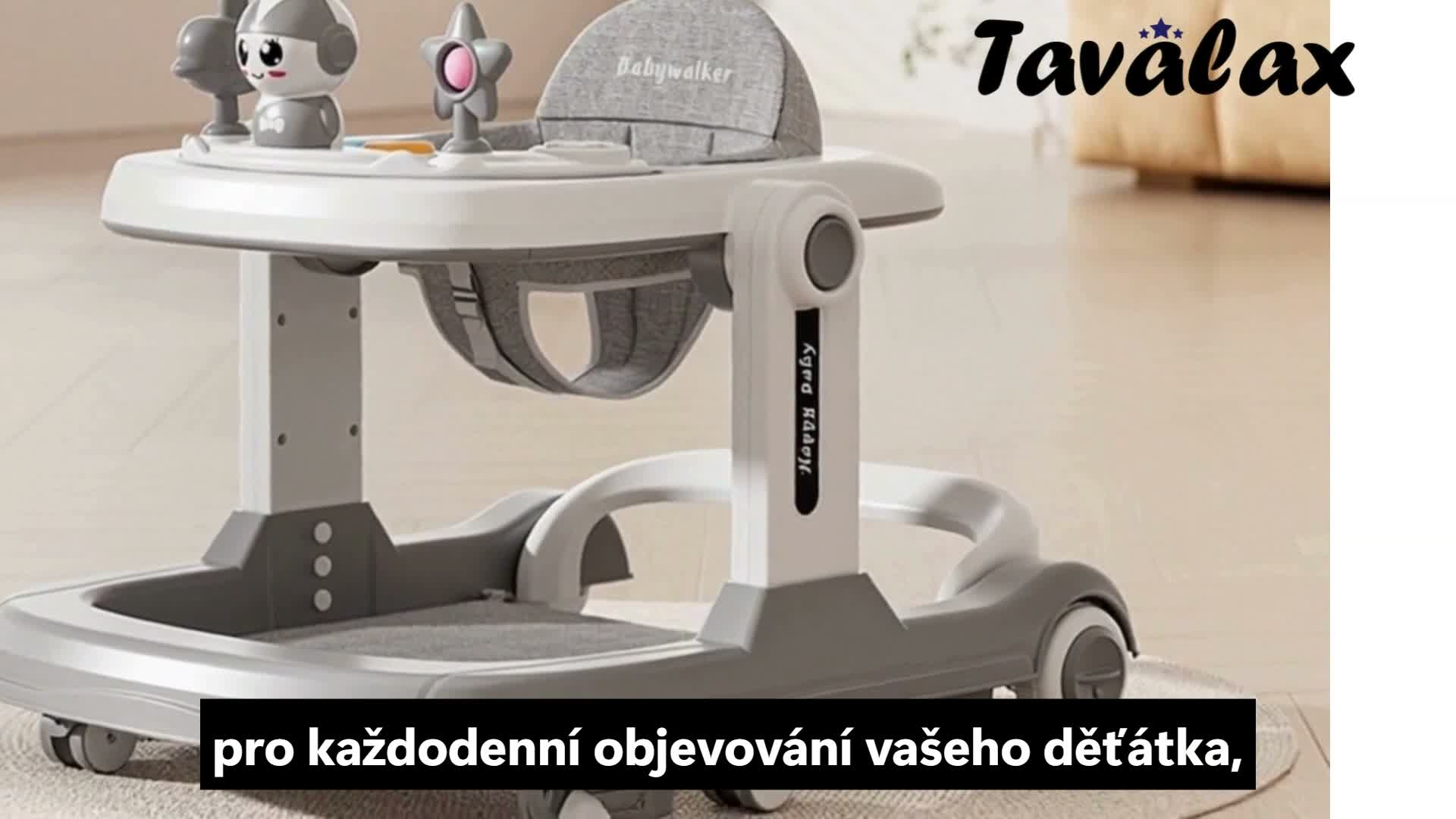 Tavalax 3 v 1 dětské chodítko - s hudebním a hracím Náhled obrázku produktu 7