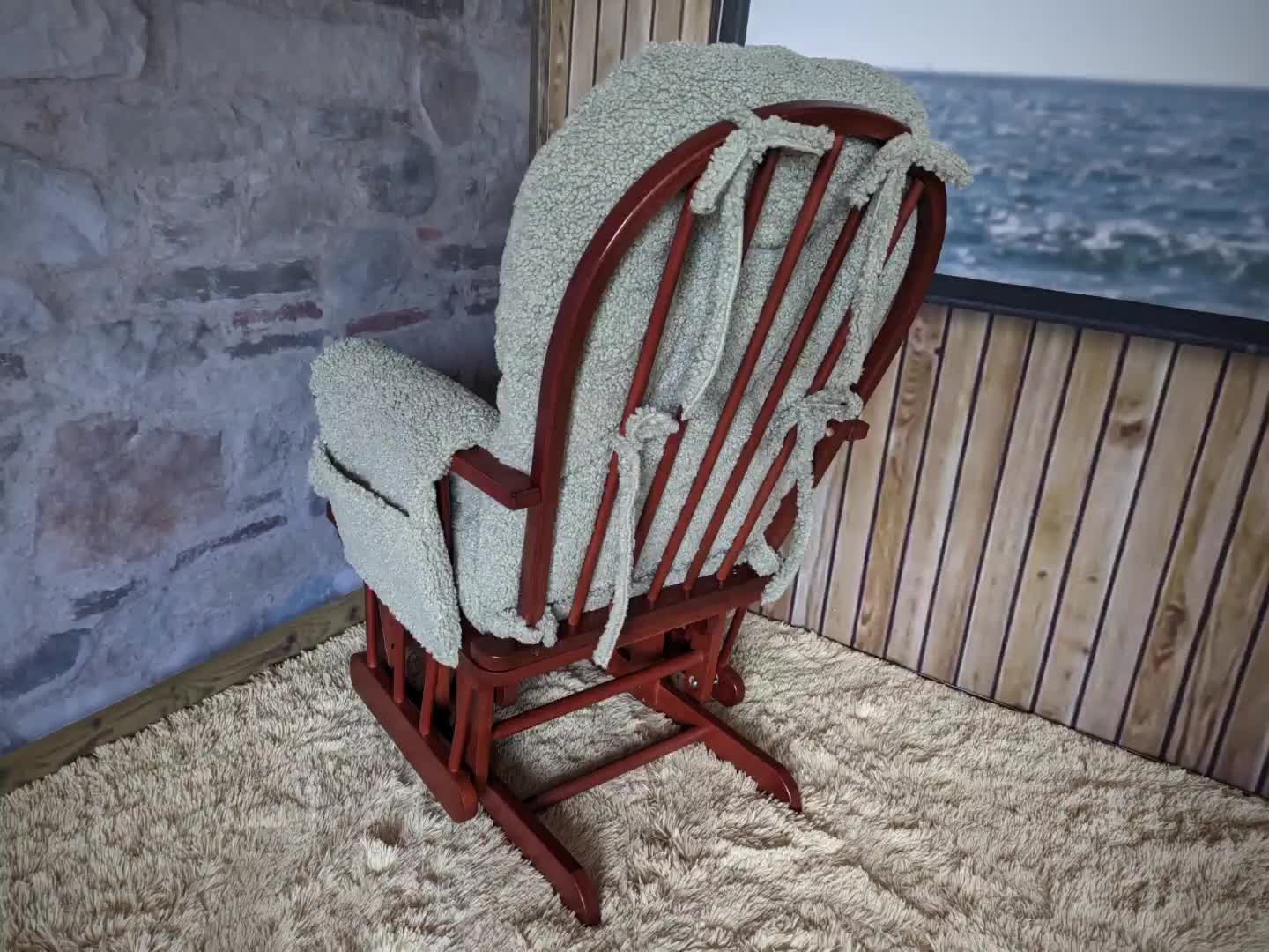 Relaxsessel MCW-C76, Schaukelstuhl Sessel Schwingstuhl + Produktbild-Vorschau 7