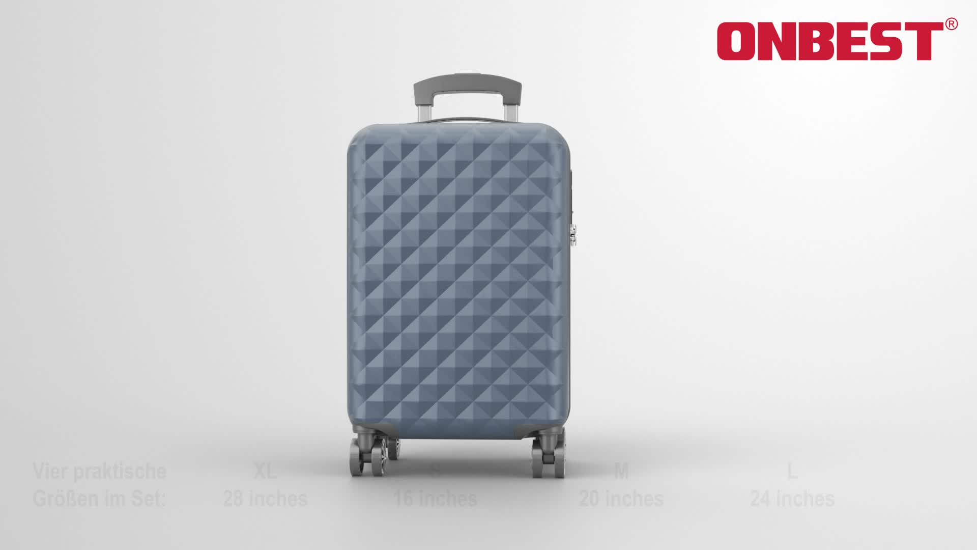 ONBEST Hartschalen Koffer Set | 4-teilig | Champagner | mit Produktbild-Vorschau 7