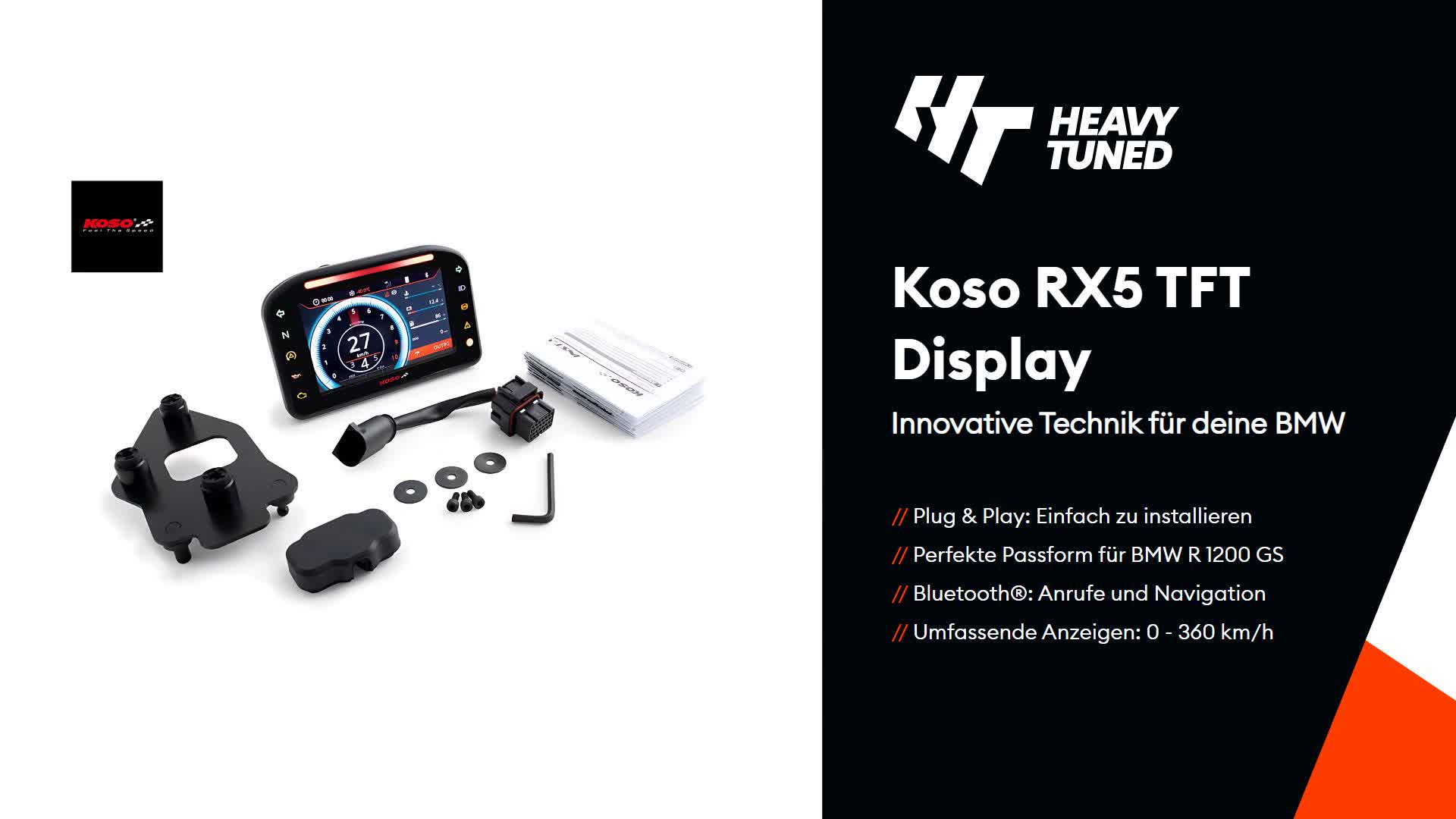 KOSO RX5 TFT Multifunktions-Cockpit passend für BMW Produktbild-Vorschau 7