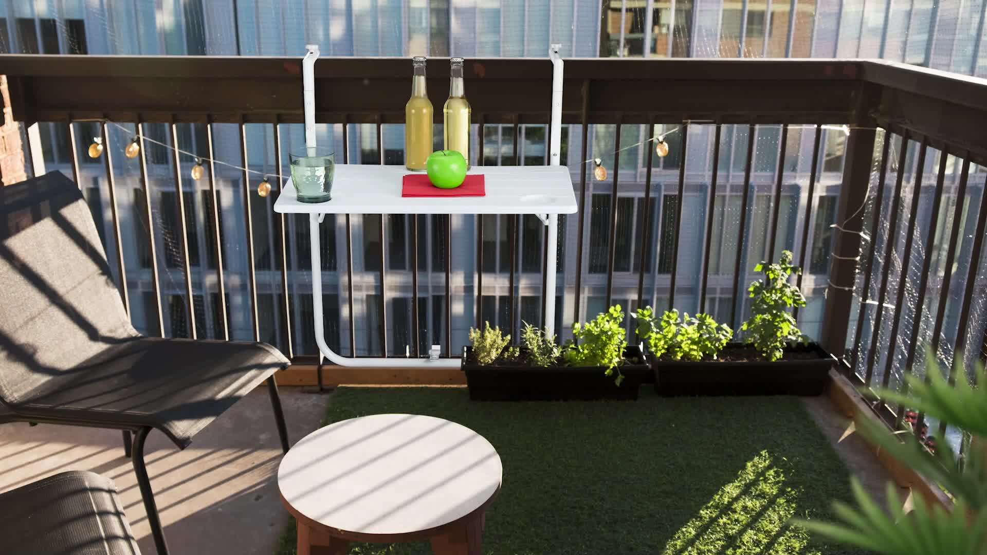 Relaxdays Balkon Hängetisch, klappbar, 3-Fach Produktbild-Vorschau 7