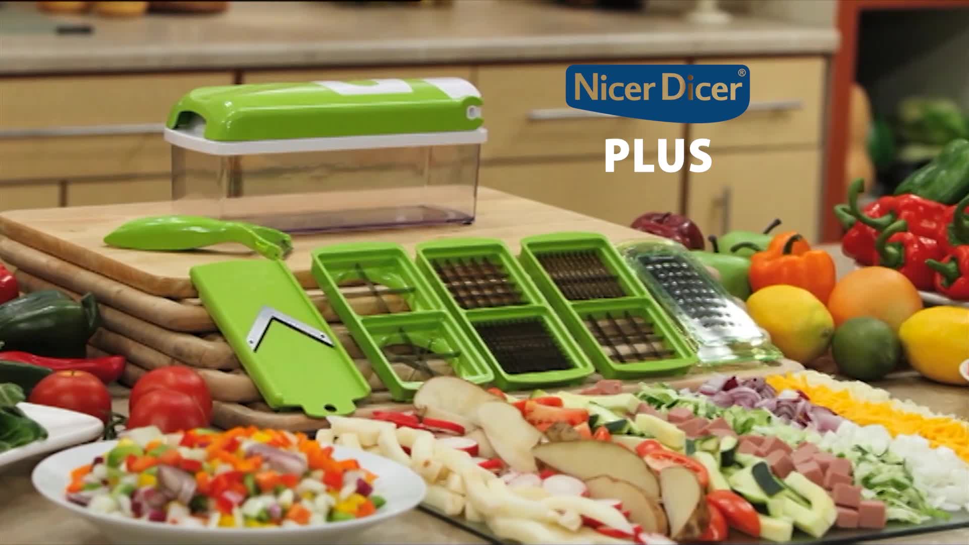 Genius Nicer Dicer Plus (18 Teile) Multischneider zum Produktbild-Vorschau 2