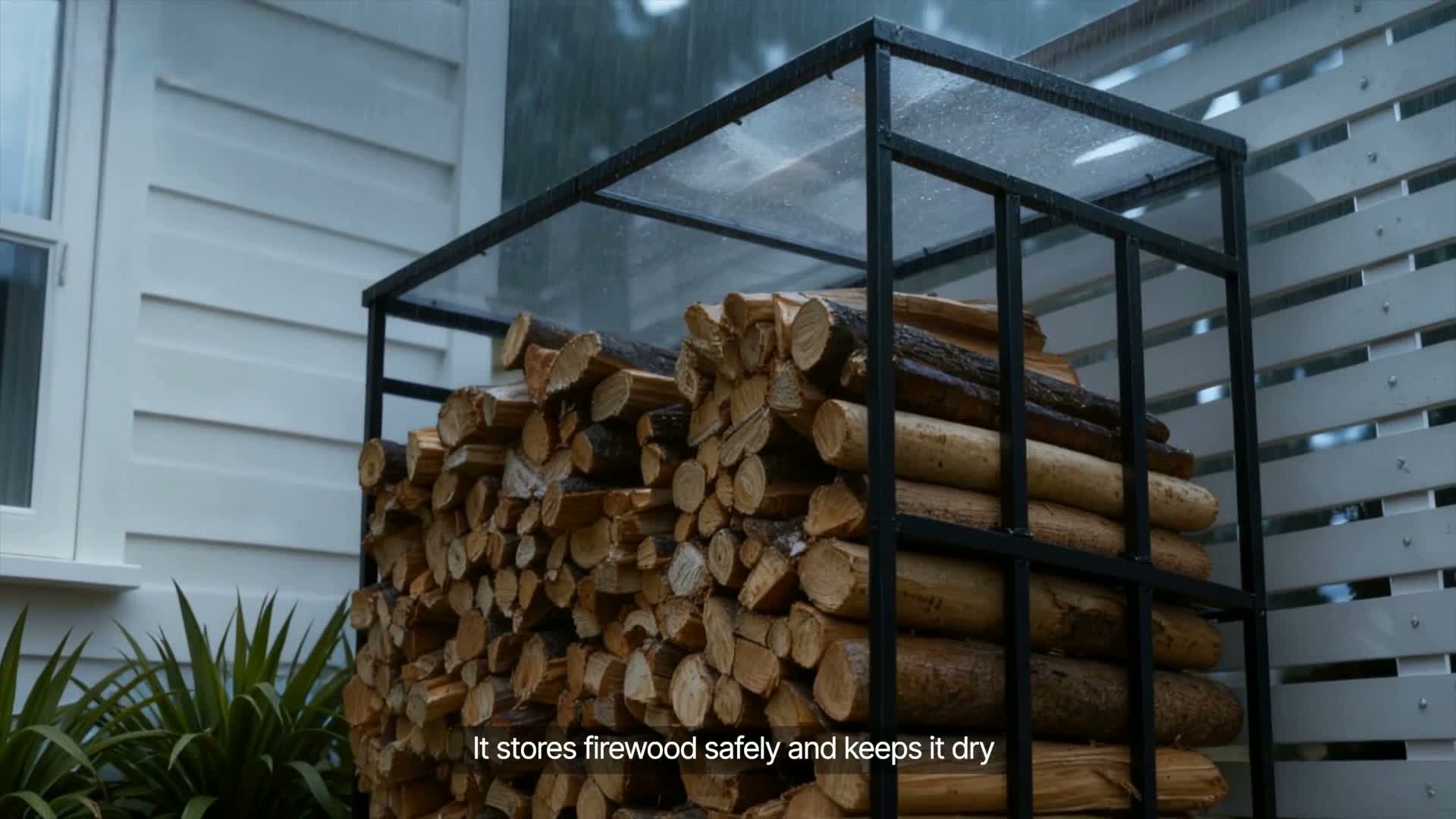 SucceBuy Étagère en métal pour bois de chauffage, Voir les images du produit 7