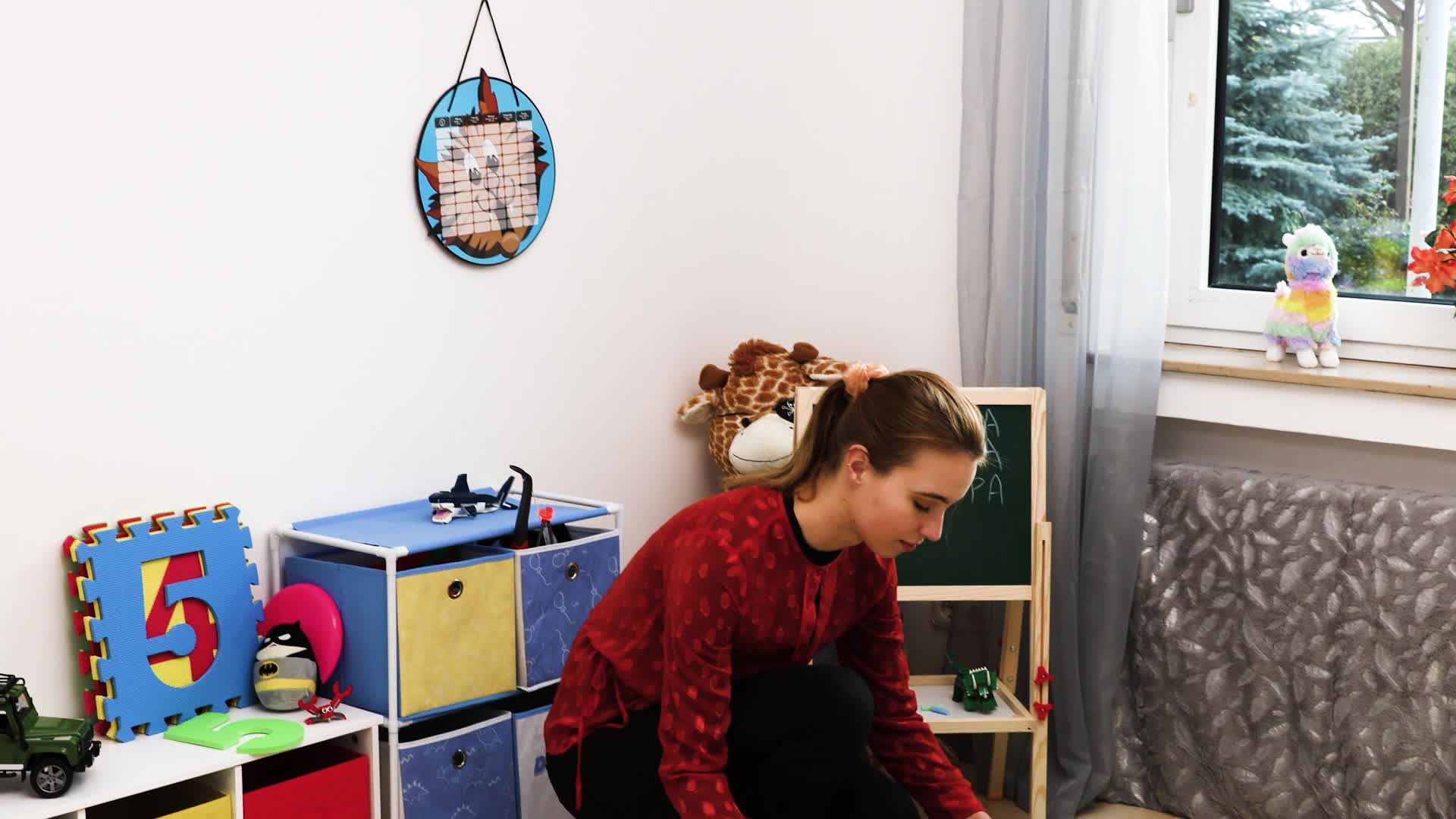 Relaxdays Standtafel Kinder, höhenverstellbar & magnetisch, Produktbild-Vorschau 7