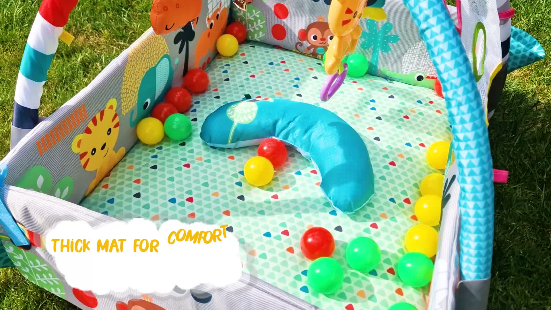 Multifunktionale krabbeldecke mit spielbogen – baby Produktbild-Vorschau 7