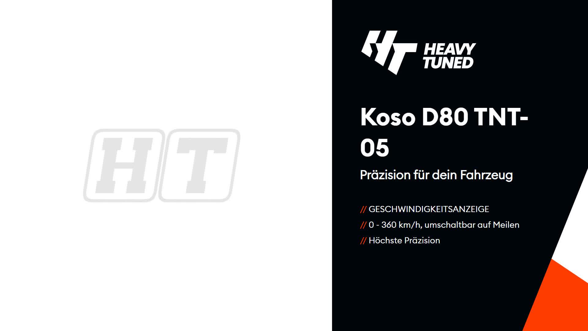 Tachometer / Drehzahlmesser Koso D80 TNT-05 kmh ABE für Produktbild-Vorschau 5