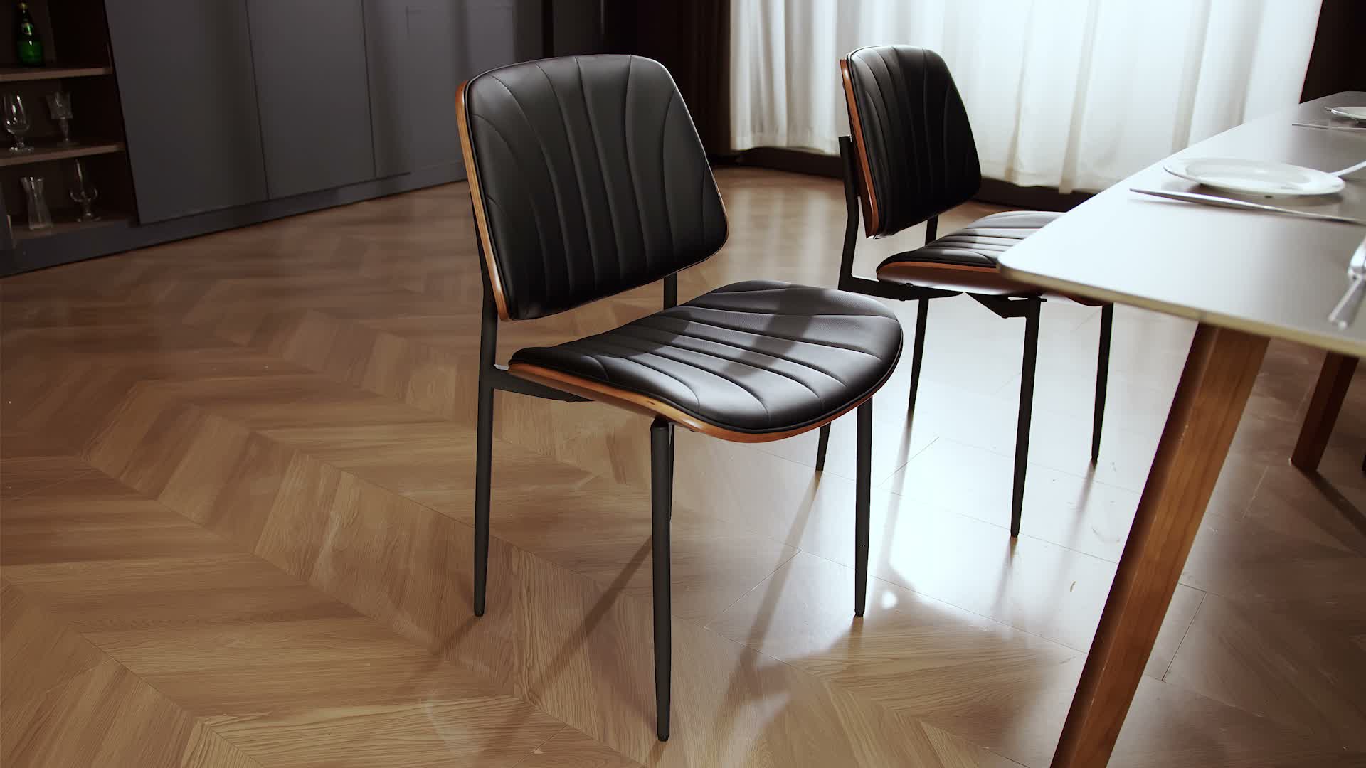 SucceBuy retro krzesło do jadalni (zestaw 2 sztuk) - Podgląd zdjęcia produktu 7