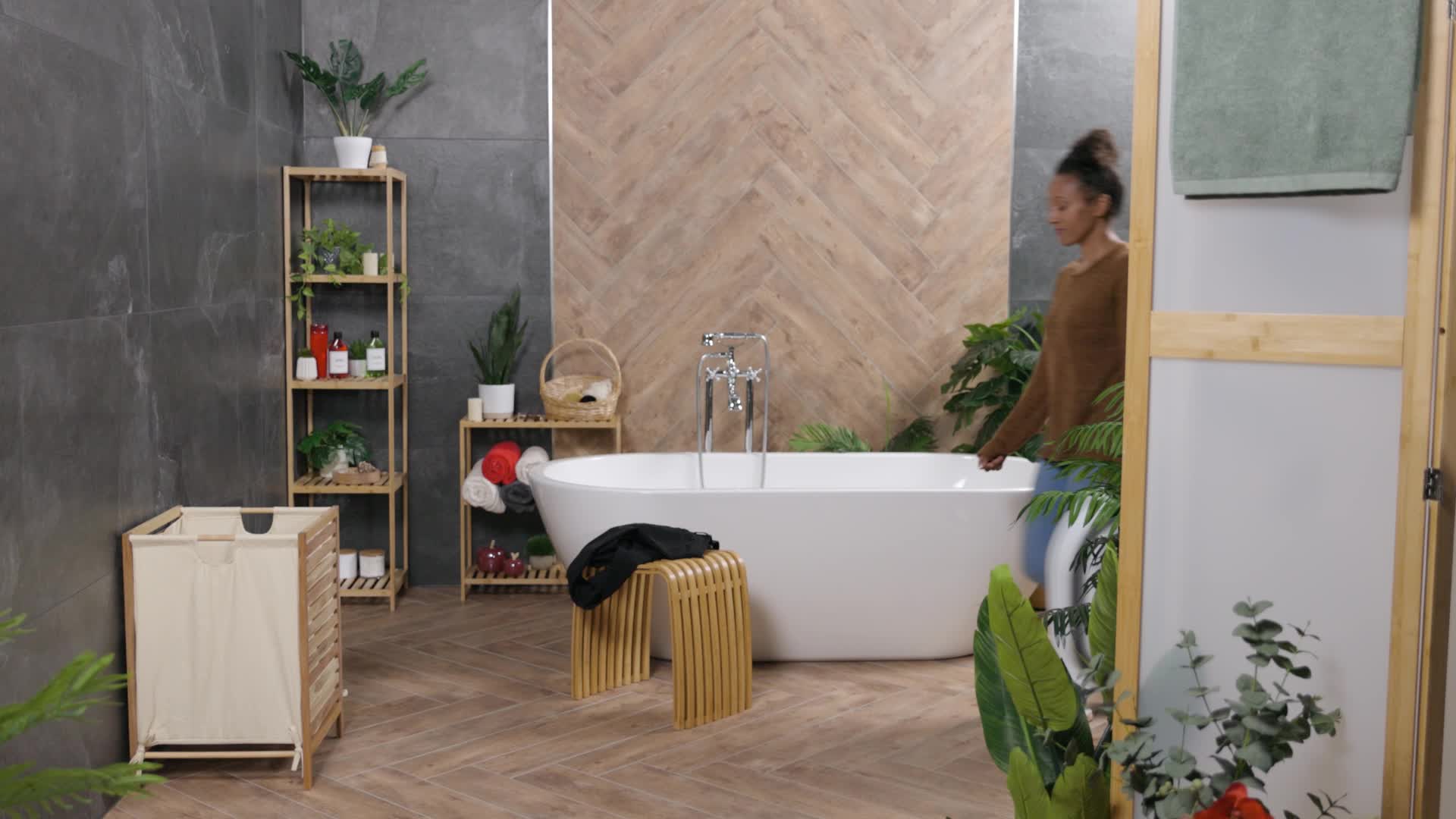 Relaxdays Wäschekorb faltbar, 36 Liter, Wäschewanne Produktbild-Vorschau 7