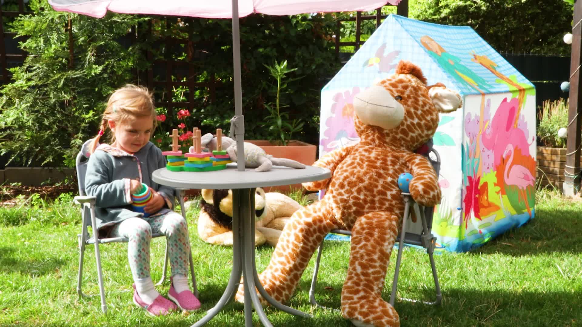 Relaxdays Camping Kindersitzgruppe, Einhorn Motiv, Produktbild-Vorschau 7