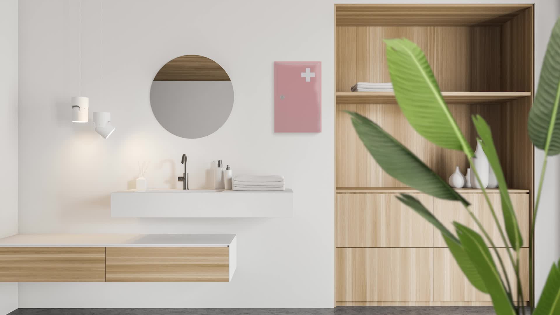 Relaxdays Medizinschrank, abschließbar, 2 Fächer, HxBxT: 32 Produktbild-Vorschau 7