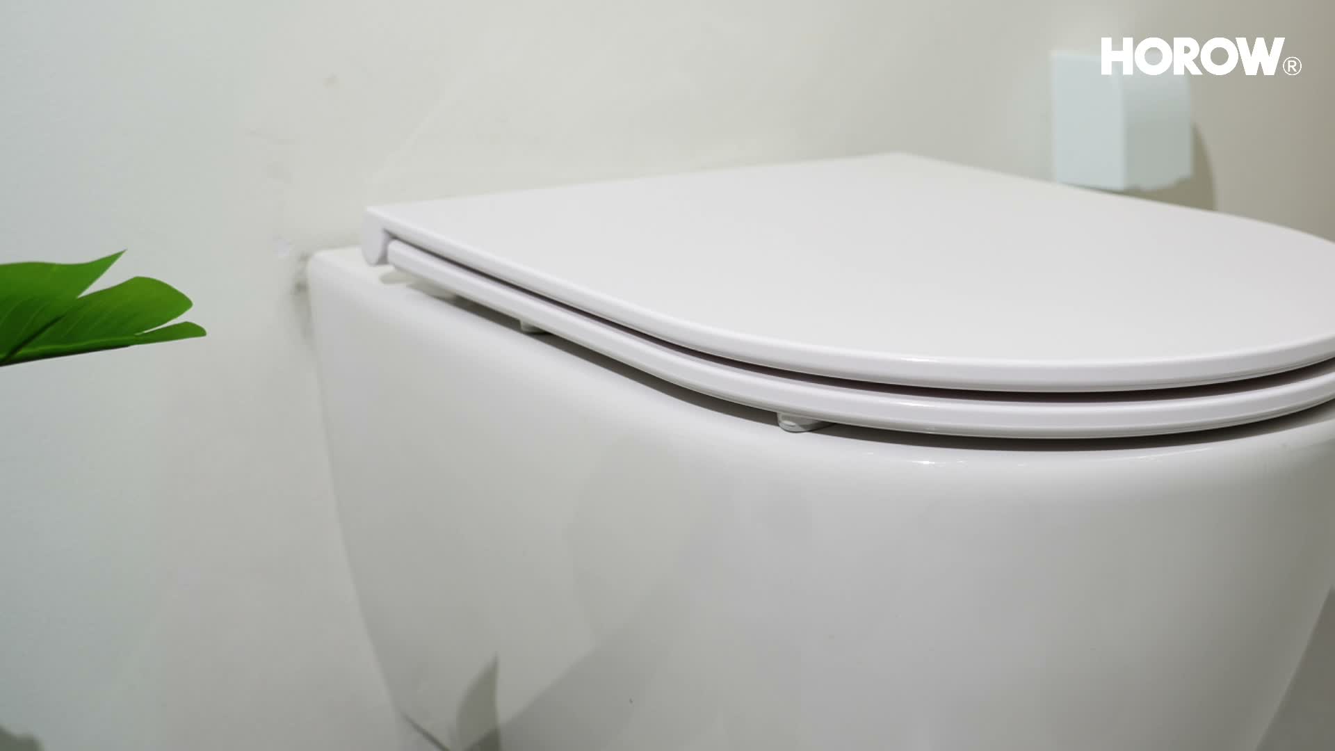 HOROW Hänge Toilette Spülrandloses WC - Produktbild-Vorschau 7