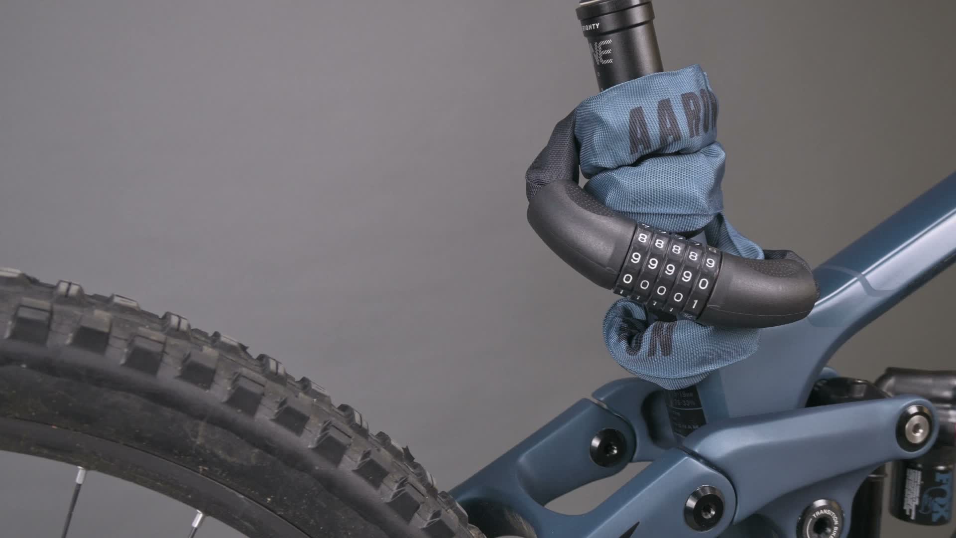 AARON Lock One Fahrradschloss mit Zahlencode Schwarz Produktbild-Vorschau 7
