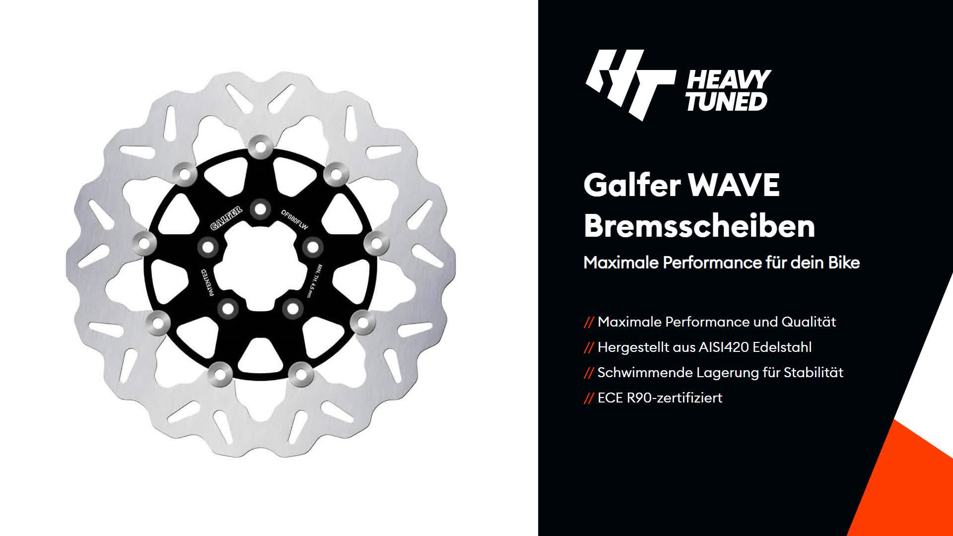 Bremsscheibe Galfer DF680FLW WAVE® schwimmend vorne 292x5mm Produktbild-Vorschau 3