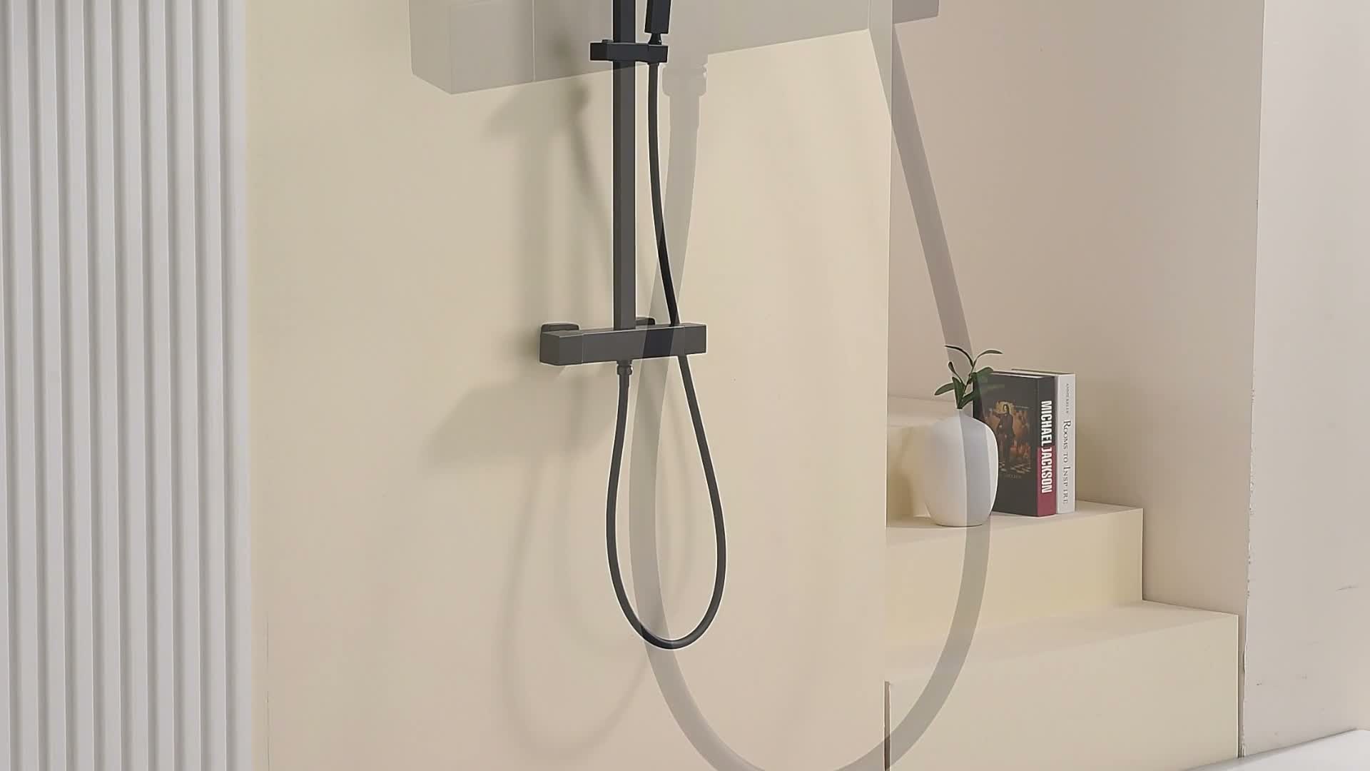 Homelody Duschsystem mit Thermostat, Edelstahl Duscharmatur Produktbild-Vorschau 7