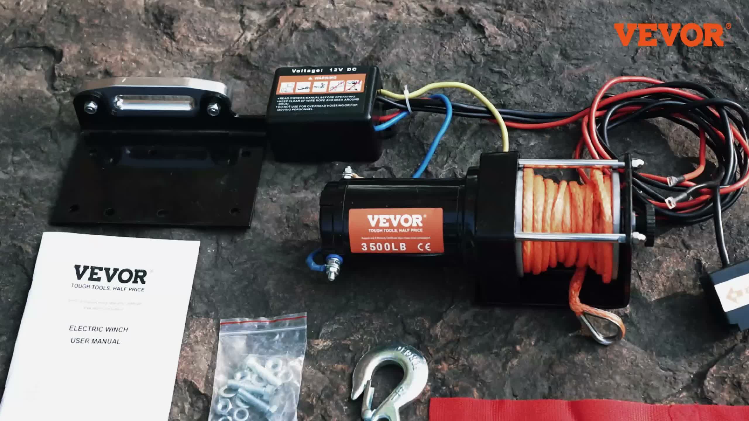 VEVOR Elektrische Seilwinde, 2041 kg, Elektrowinde 12 V DC Produktbild-Vorschau 7